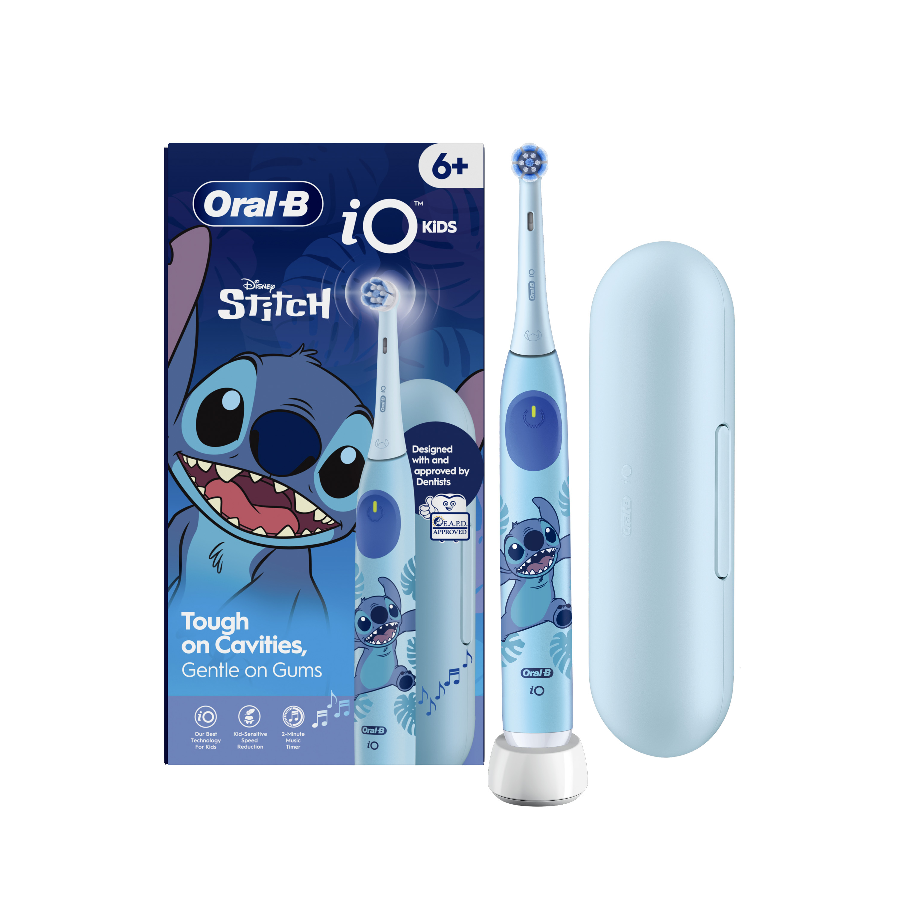 Oral-B Spazzolino Elettrico iO Kids Stitch Disney, 1 Testina, 1 Custodia Da Viaggio