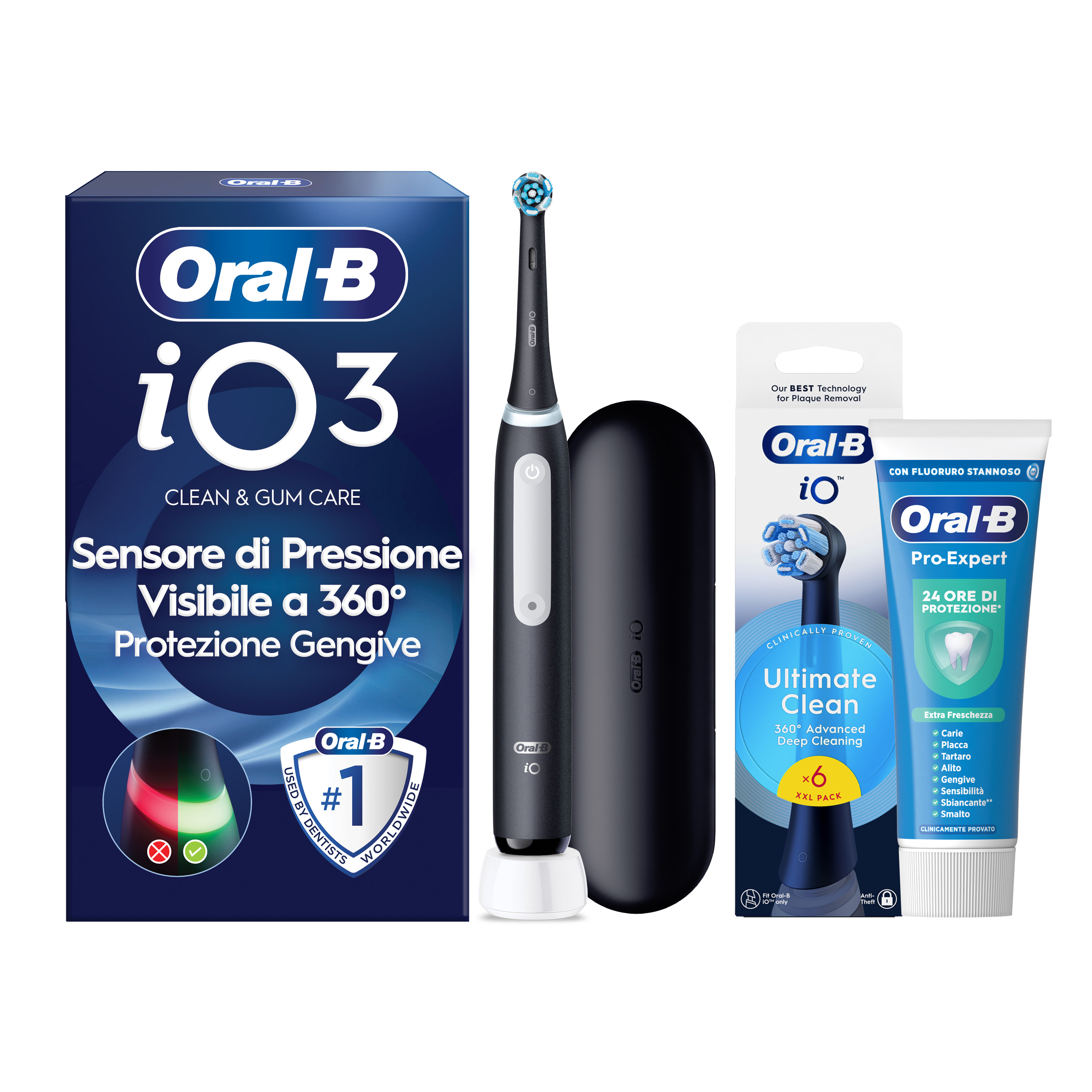 Oral-B Spazzolino Elettrico iO 3 Nero - Tecnologia Avanzata - Sensore di Pressione - Immagine 11