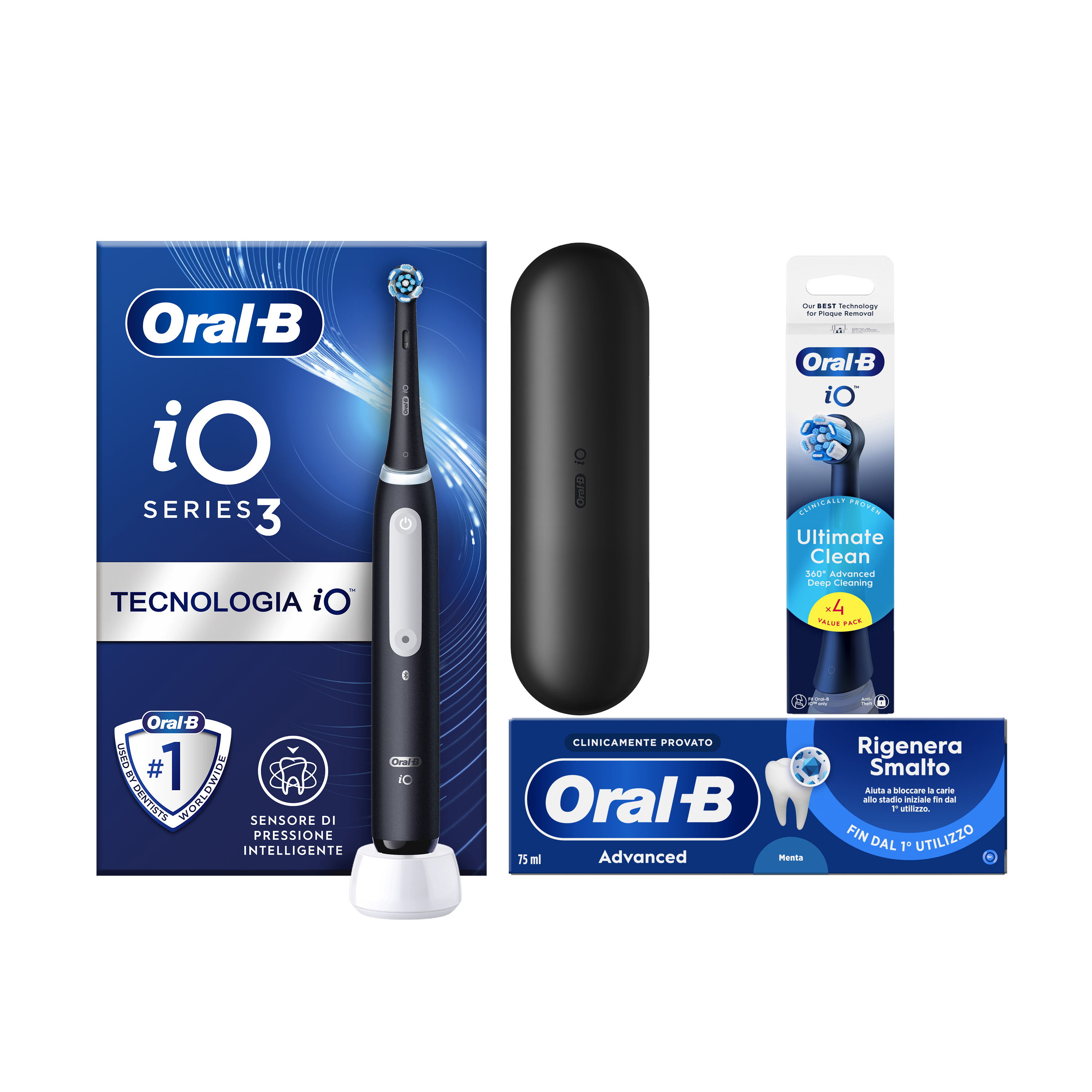 Oral-B Spazzolino Elettrico iO 3 Nero - Tecnologia Avanzata - Sensore di Pressione - Immagine 36