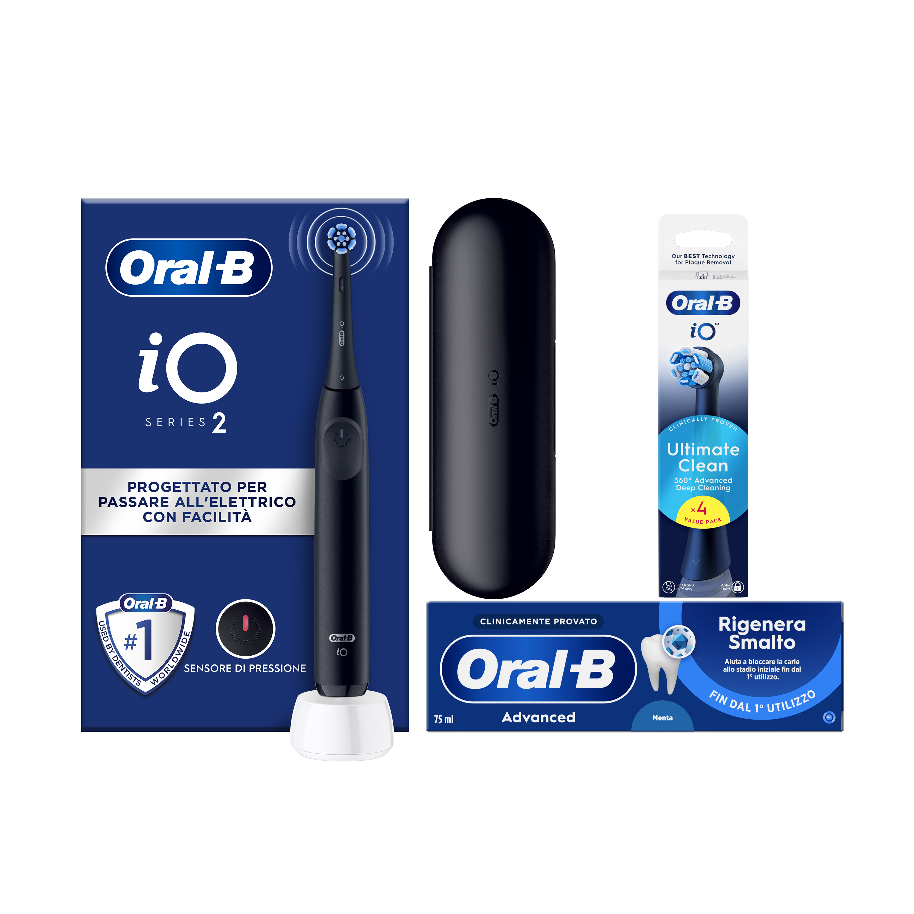 Oral-B - iO 2 - Spazzolino Elettrico - 3 Modalità - Nero - Immagine 18