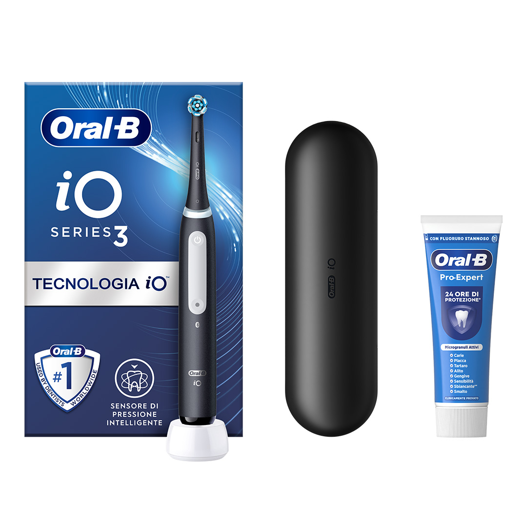 OB PW iO3 BLACK + Dentifricio Oral B