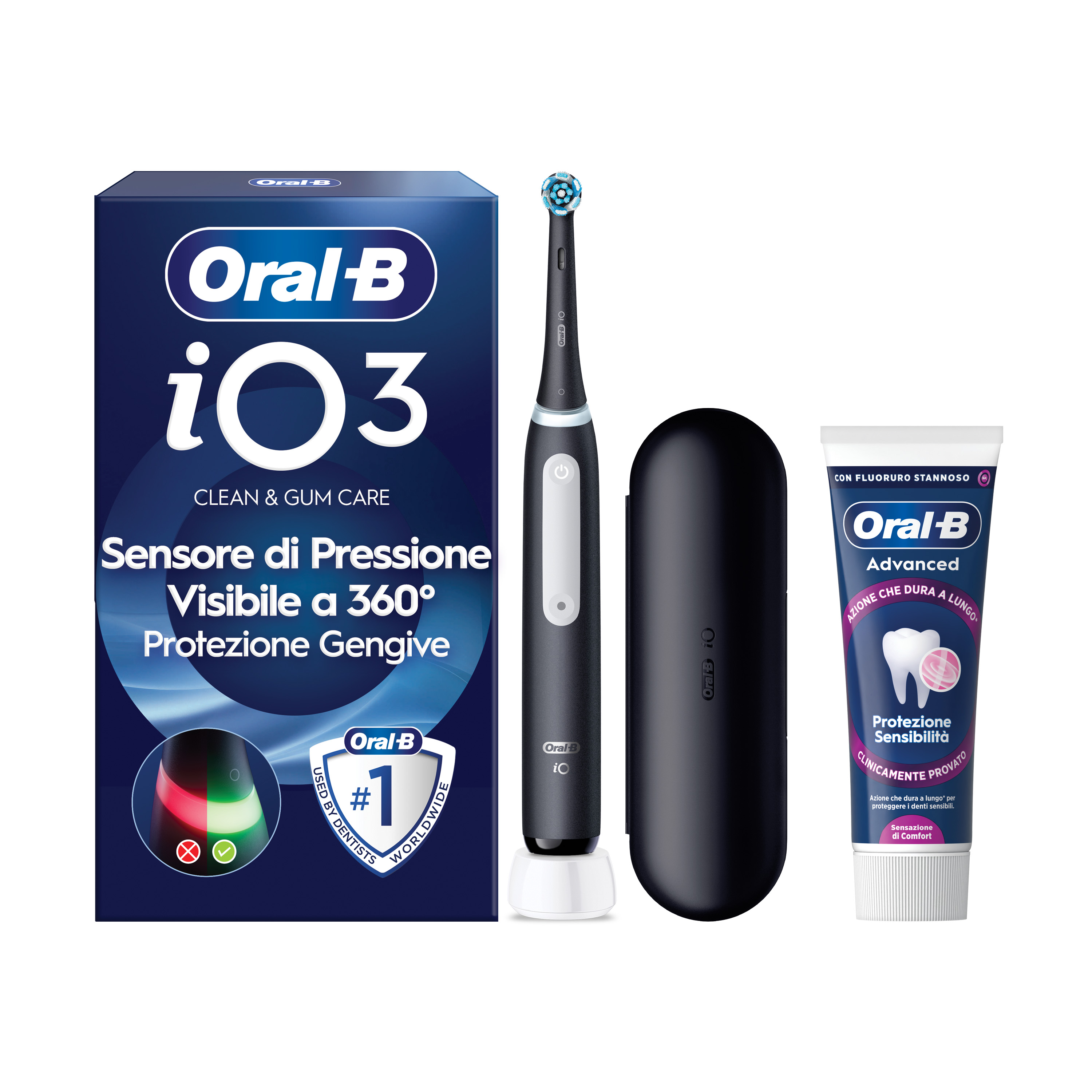 Oral-B Spazzolino Elettrico iO 3 Nero - Tecnologia Avanzata - Sensore di Pressione - Immagine 17