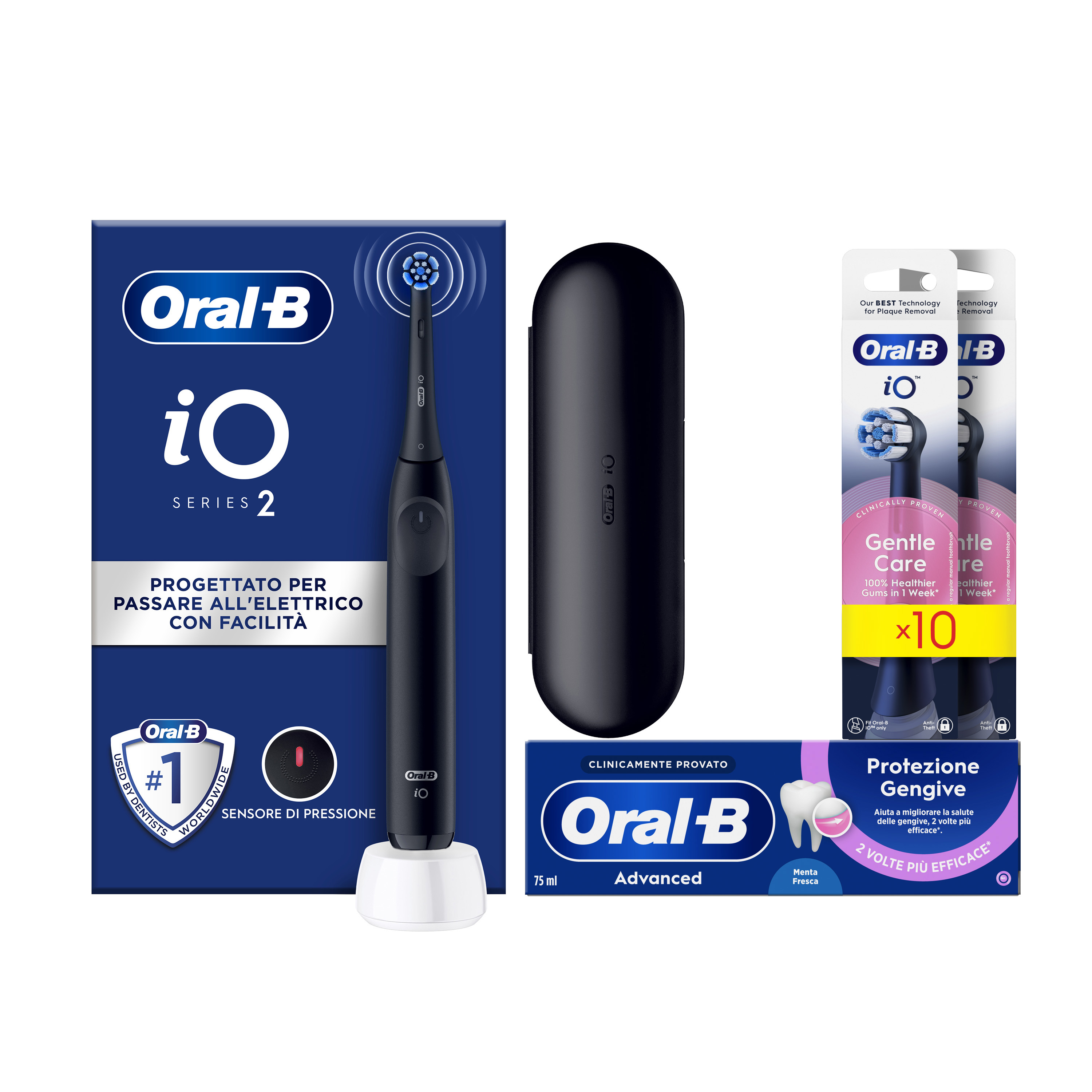 Oral-B - iO 2 - Spazzolino Elettrico - 3 Modalità - Nero - Immagine 23