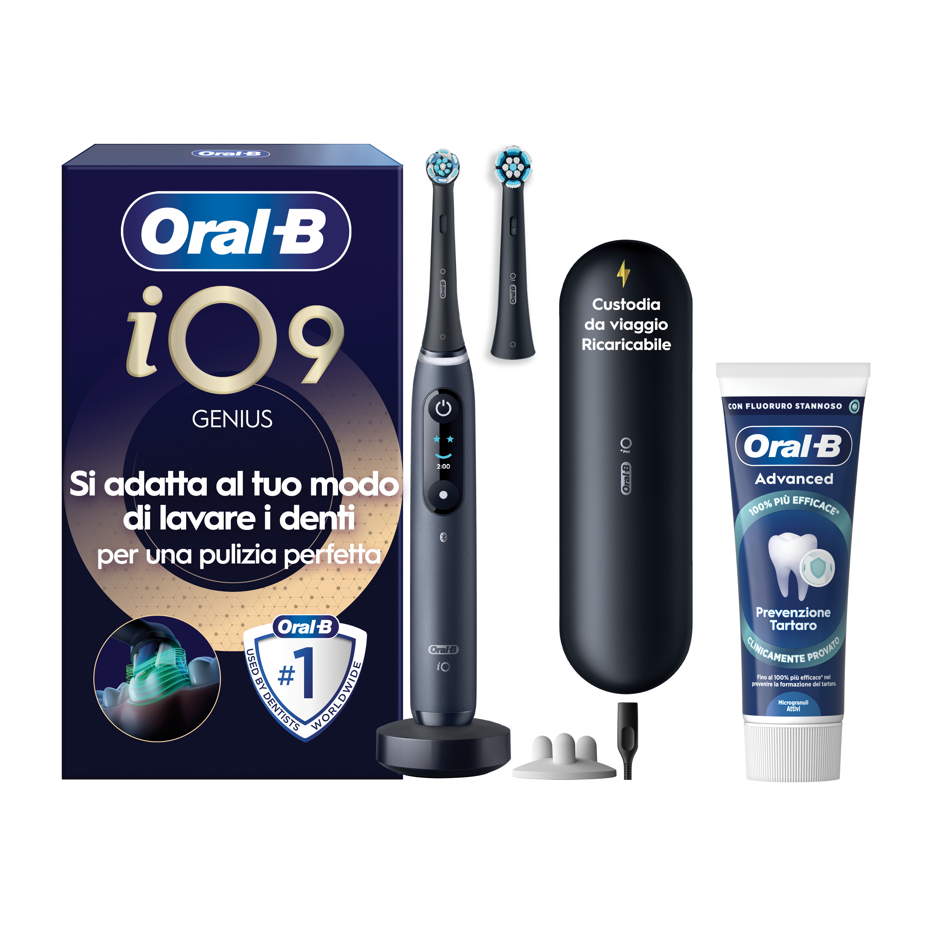 Oral-B - Procter & Gamble Io 9 Black Spazzolino Elettrico + 2 Refill - Immagine 29
