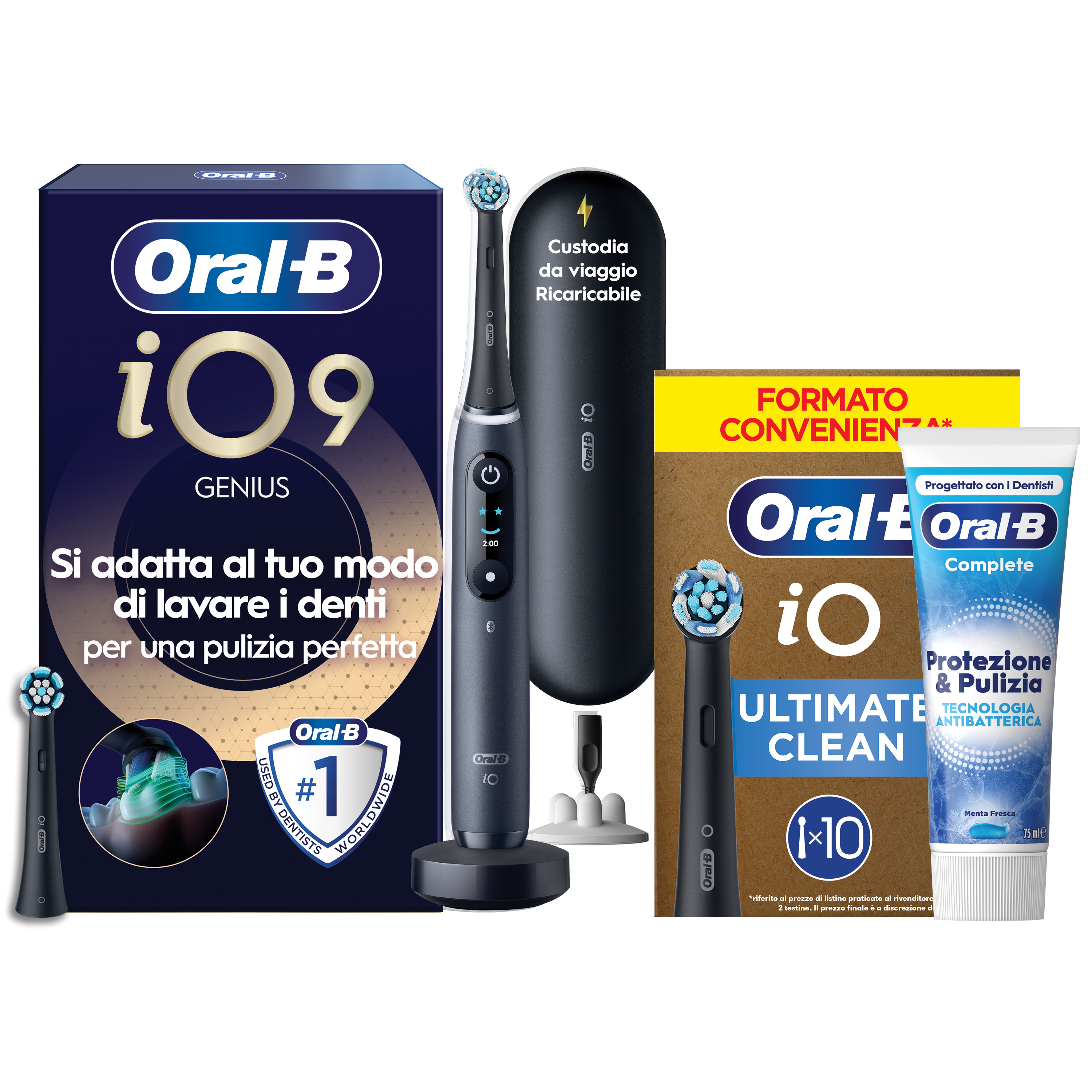 Oral-B - Procter & Gamble Io 9 Black Spazzolino Elettrico + 2 Refill - Immagine 43