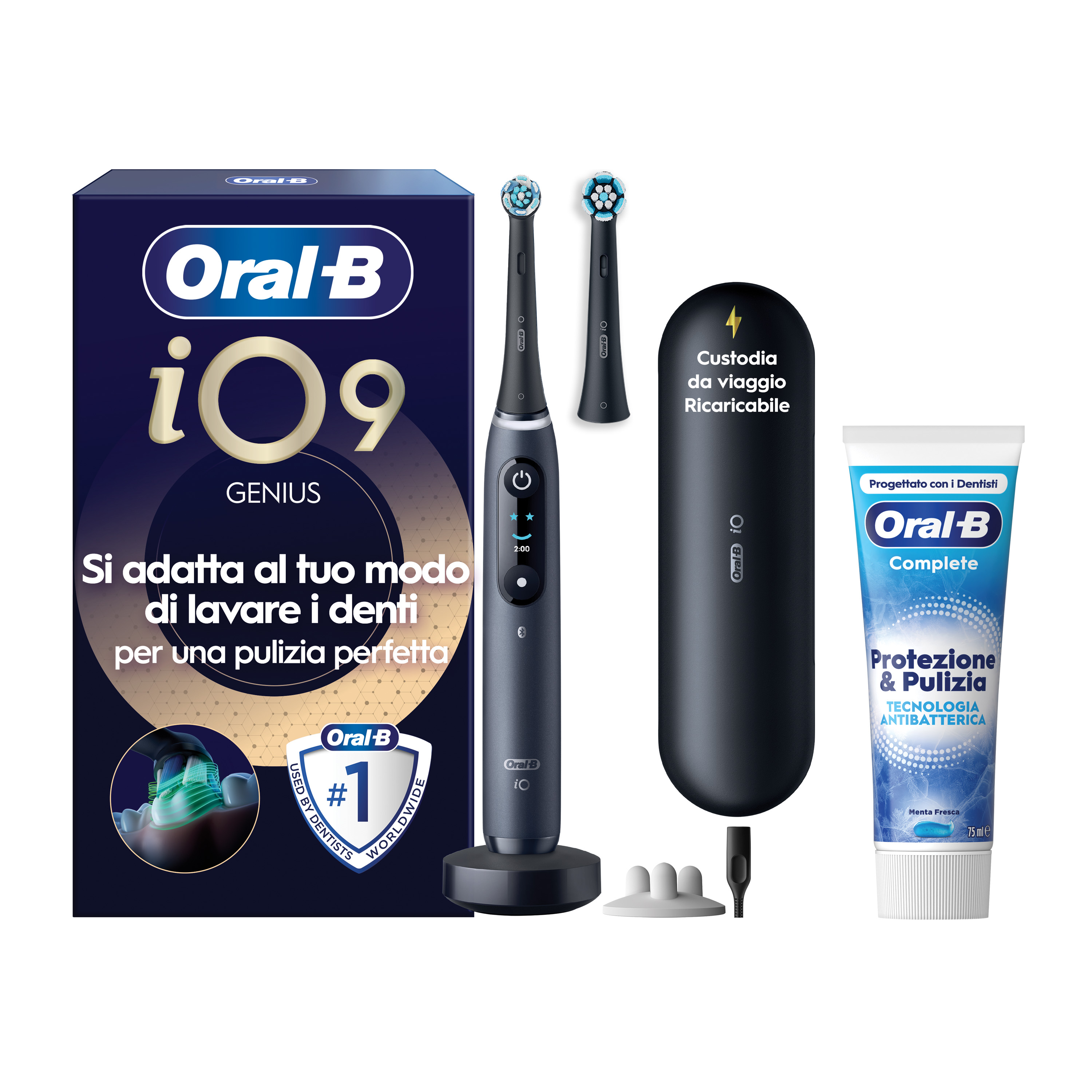 Oral-B - Procter & Gamble Io 9 Black Spazzolino Elettrico + 2 Refill - Immagine 30