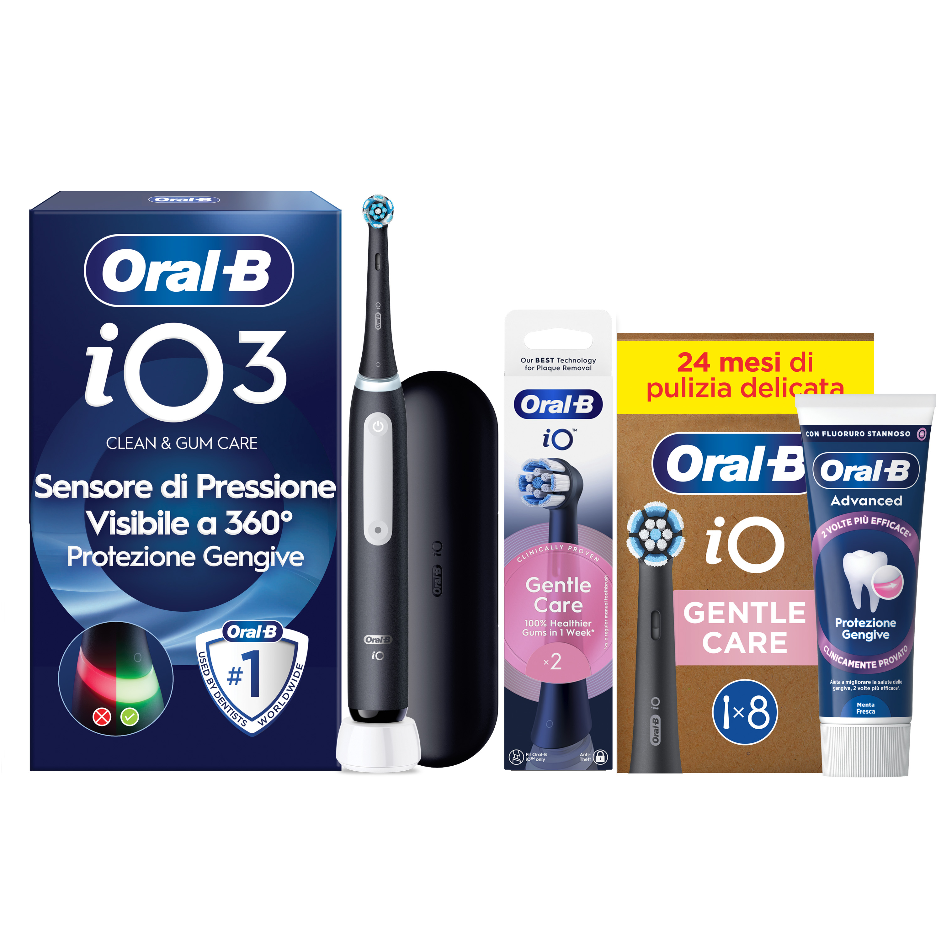 Oral-B Spazzolino Elettrico iO 3 Nero - Tecnologia Avanzata - Sensore di Pressione - Immagine 41