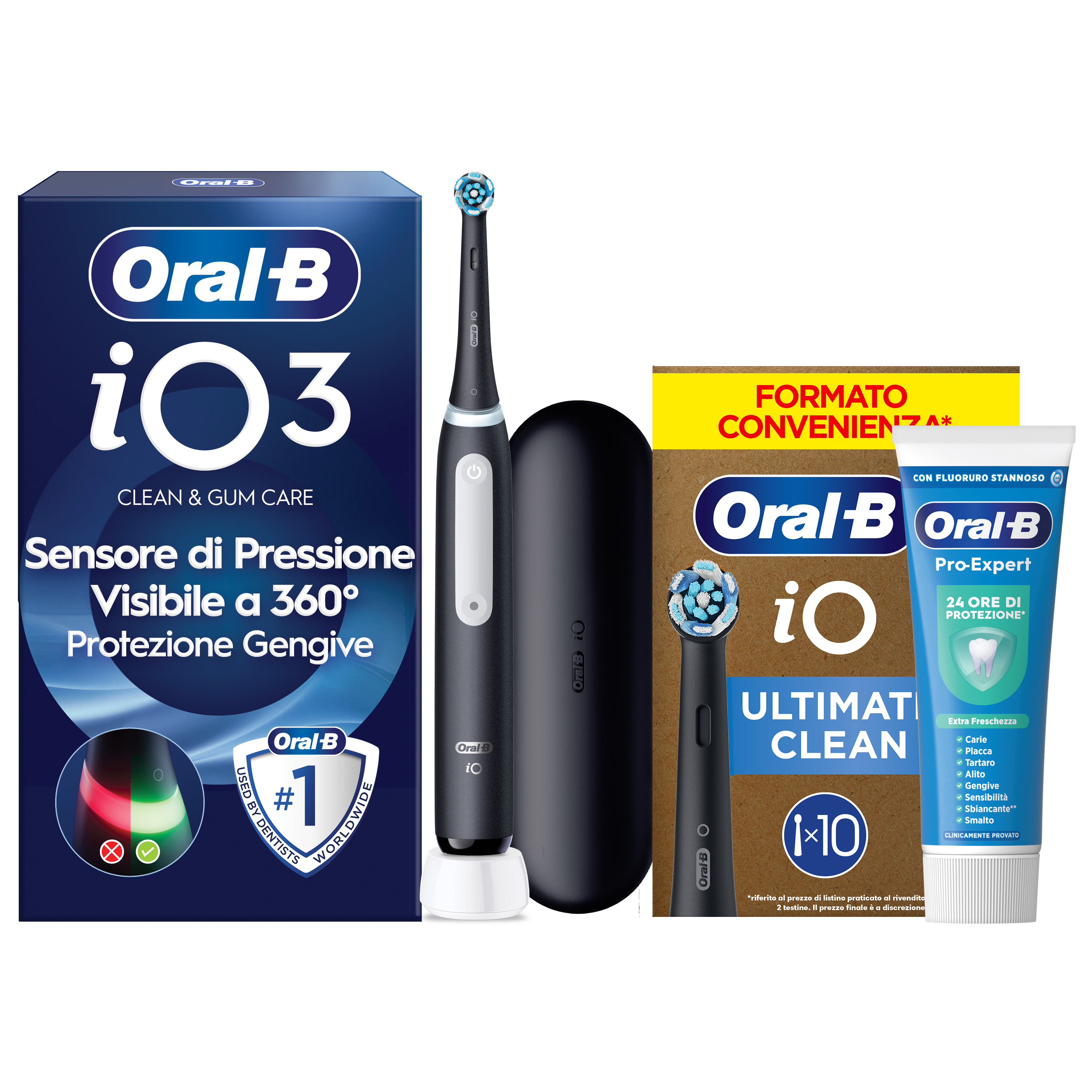 Oral-B Spazzolino Elettrico iO 3 Nero - Tecnologia Avanzata - Sensore di Pressione - Immagine 13