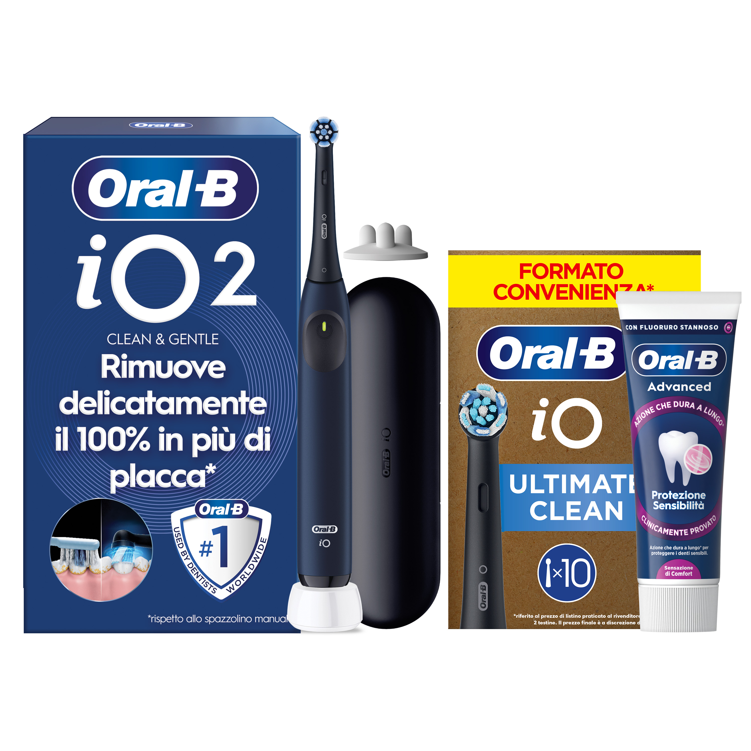 Oral-B iO 2 Spazzolino Elettrico Nero con 1 Testina e Custodia da Viaggio, 3 Modalità di Pulizia e Dentifricio Advanced Rigenera Smalto - Immagine 27