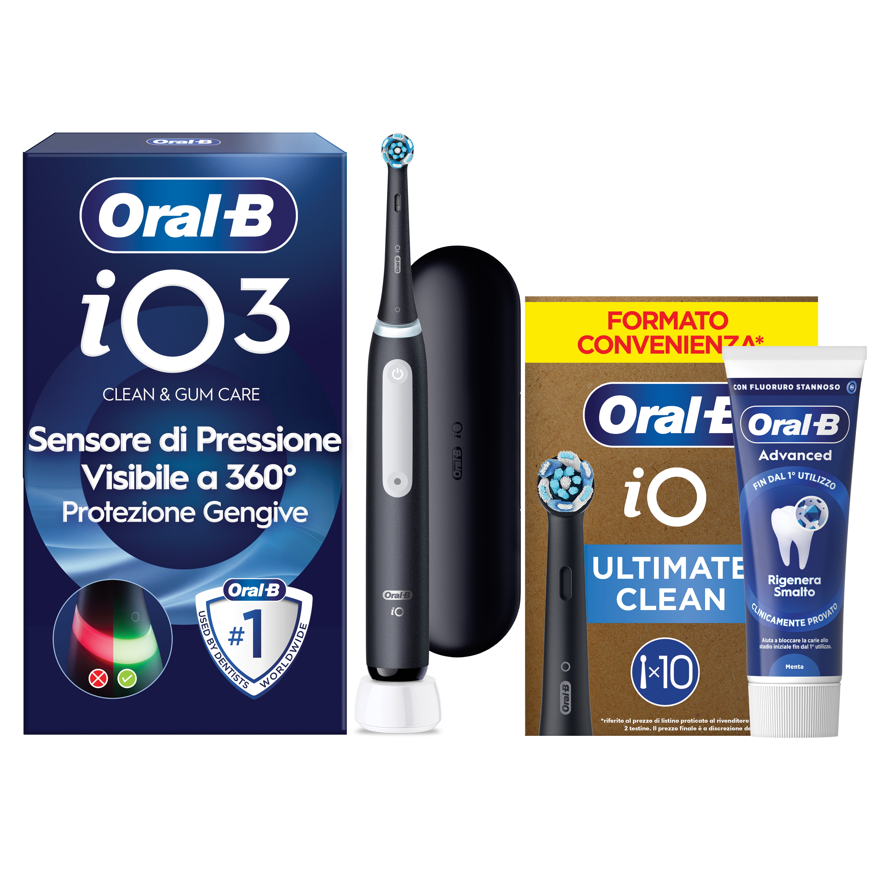 Oral-B Spazzolino Elettrico iO 3 Nero - Tecnologia Avanzata - Sensore di Pressione - Immagine 12