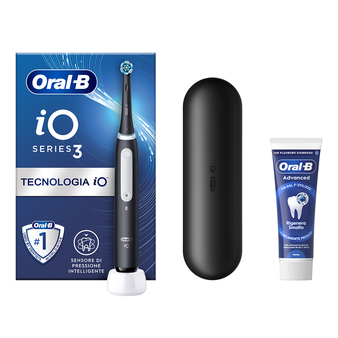 OB PW iO3 BLACK + Dentifricio Oral B