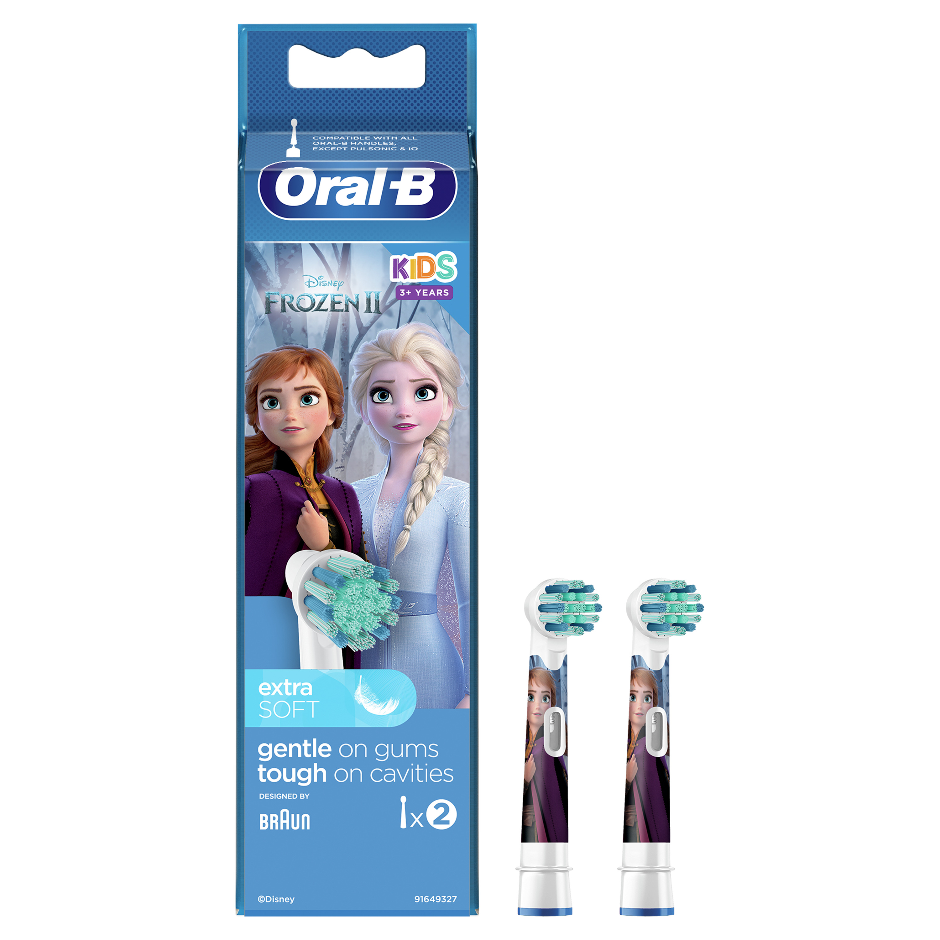 Oral-B Testine Kids Frozen, Confezione da 2 pezzi