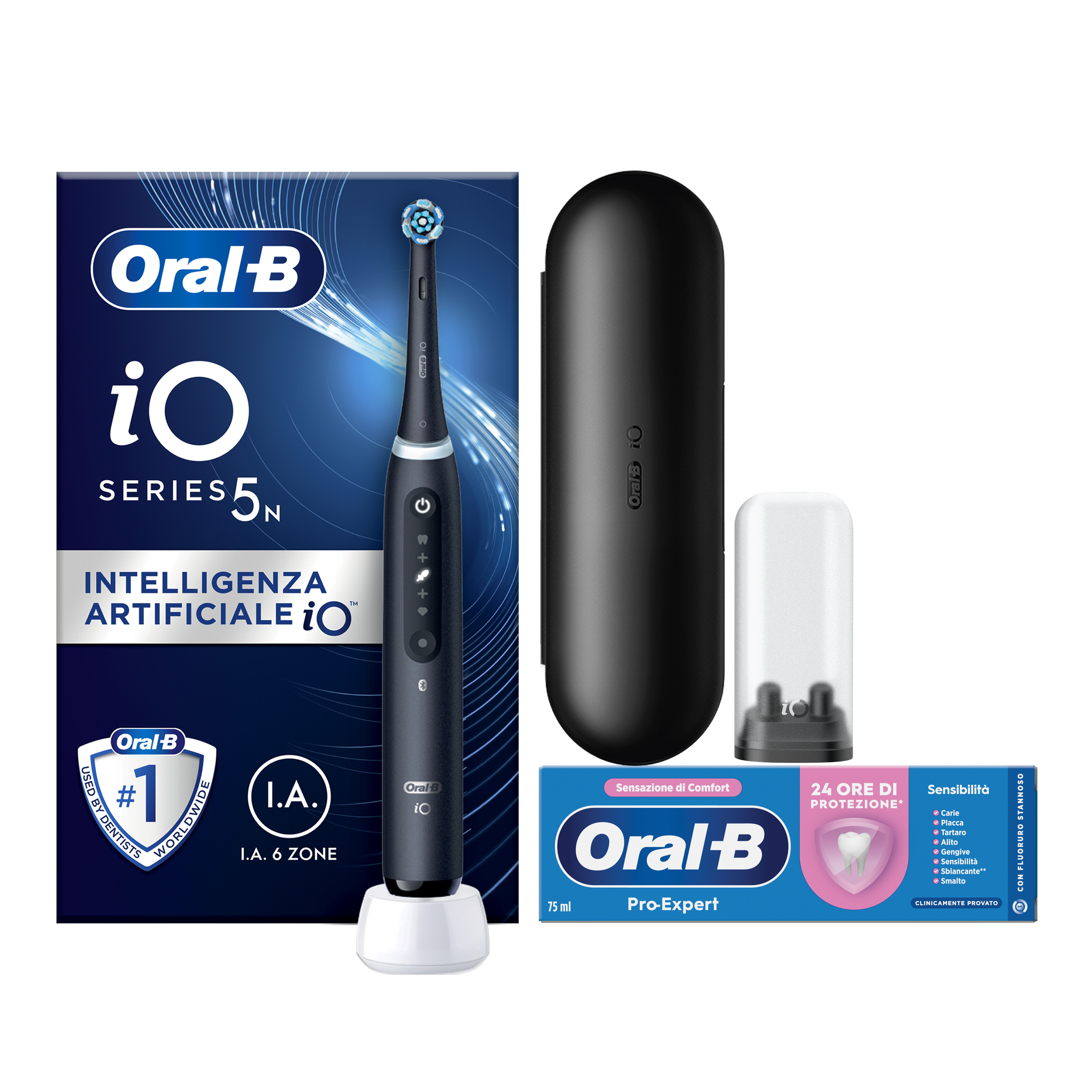 Oral-B Spazzolino Elettrico iO 5 Nero - Immagine 2