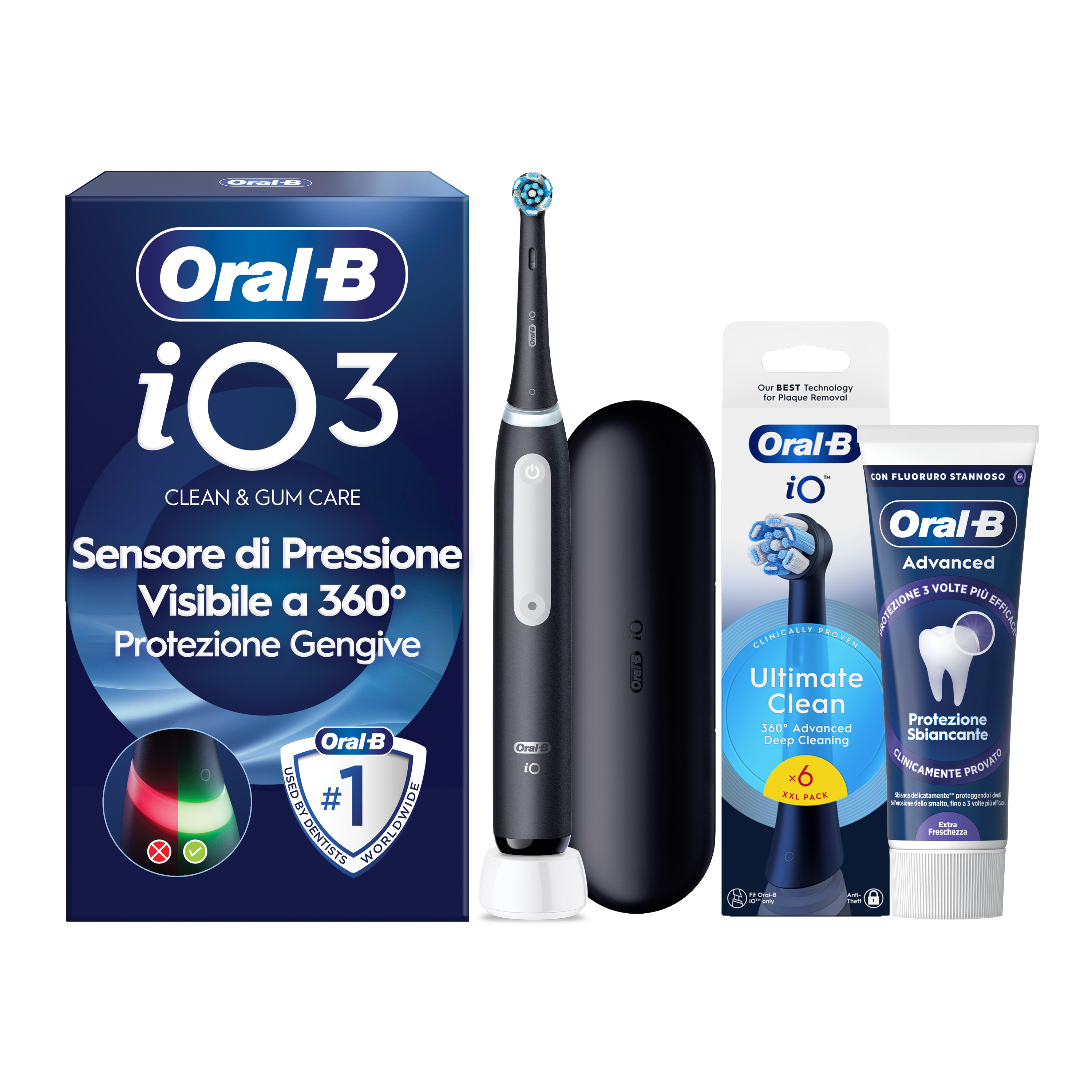 Oral-B Spazzolino Elettrico iO 3 Nero - Tecnologia Avanzata - Sensore di Pressione - Immagine 38