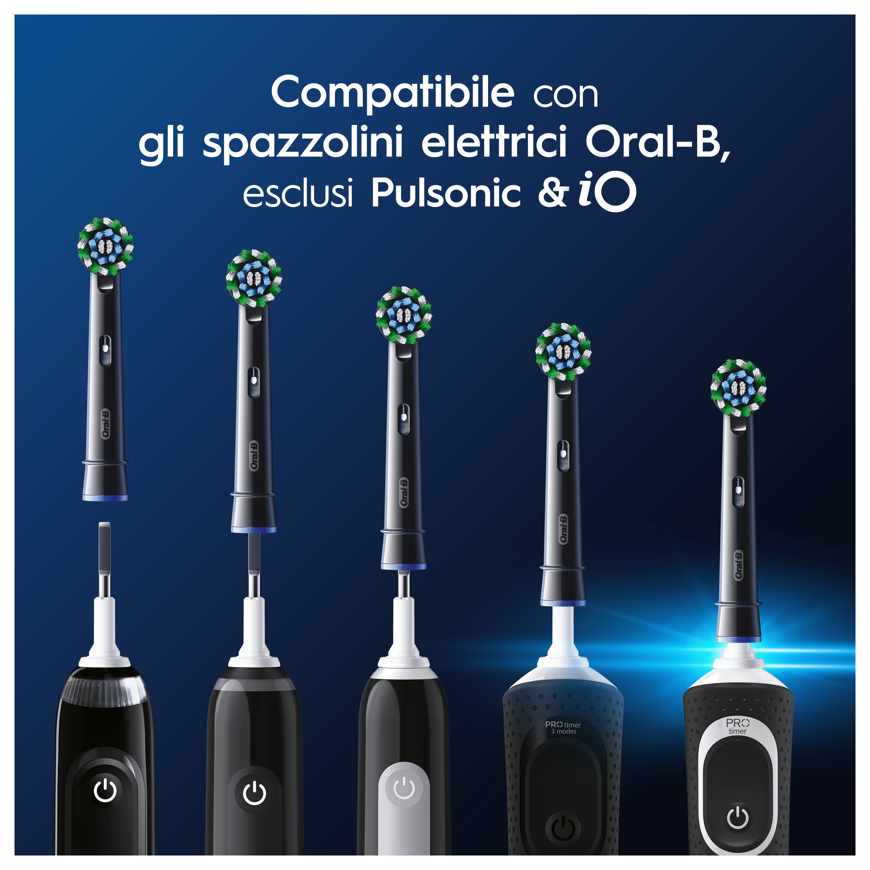 Oral-B PRO 1 Spazzolino Elettrico + 1 Testina Cross Action di Ricambio -  TuttoFarma