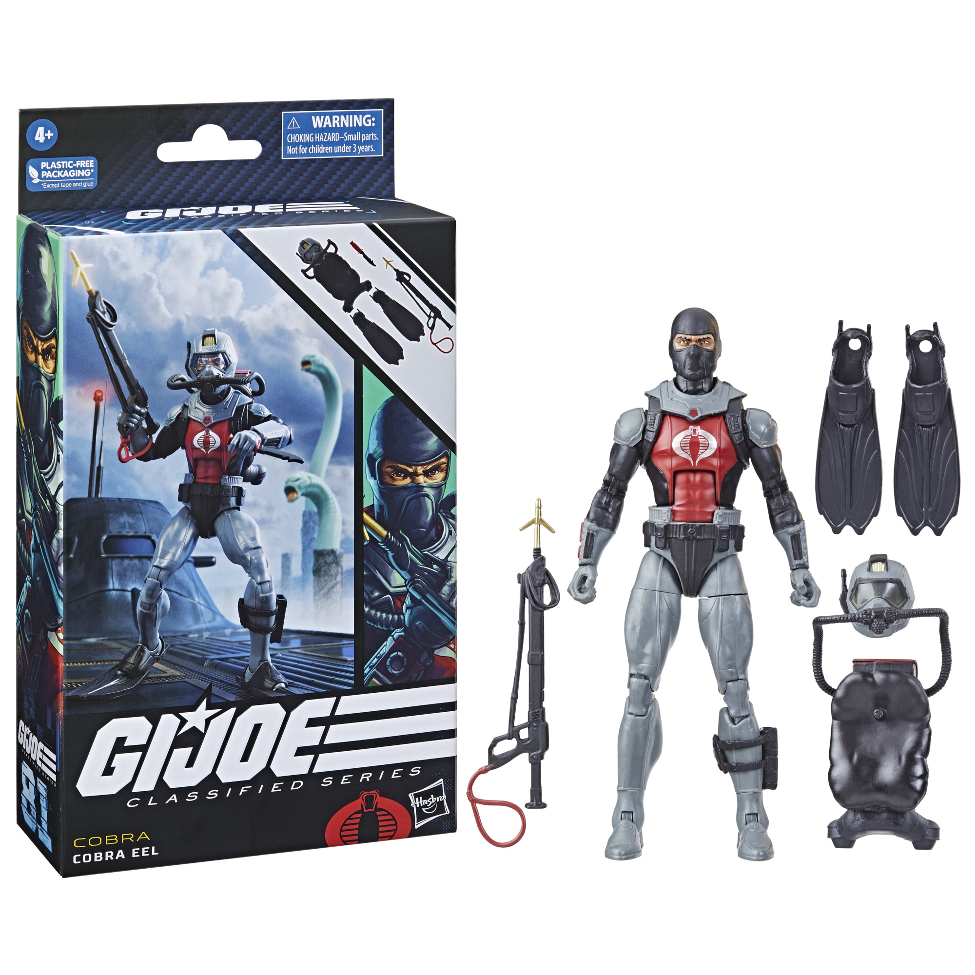 G.I. Joe Classified Series Cobra Eel, Collectible G.I. Joe Action Figures, 81, 6 inch Action Figures For Boys & Girls, With 6 Accessories | Hasbro Pulse G.I. Joe Classified Series Cobra Eel, Collectible G.I. Joe Action Figures, 81, 6 inch Action Figures For Boys & Girls, With 6 Accessories | Hasbro Pulse