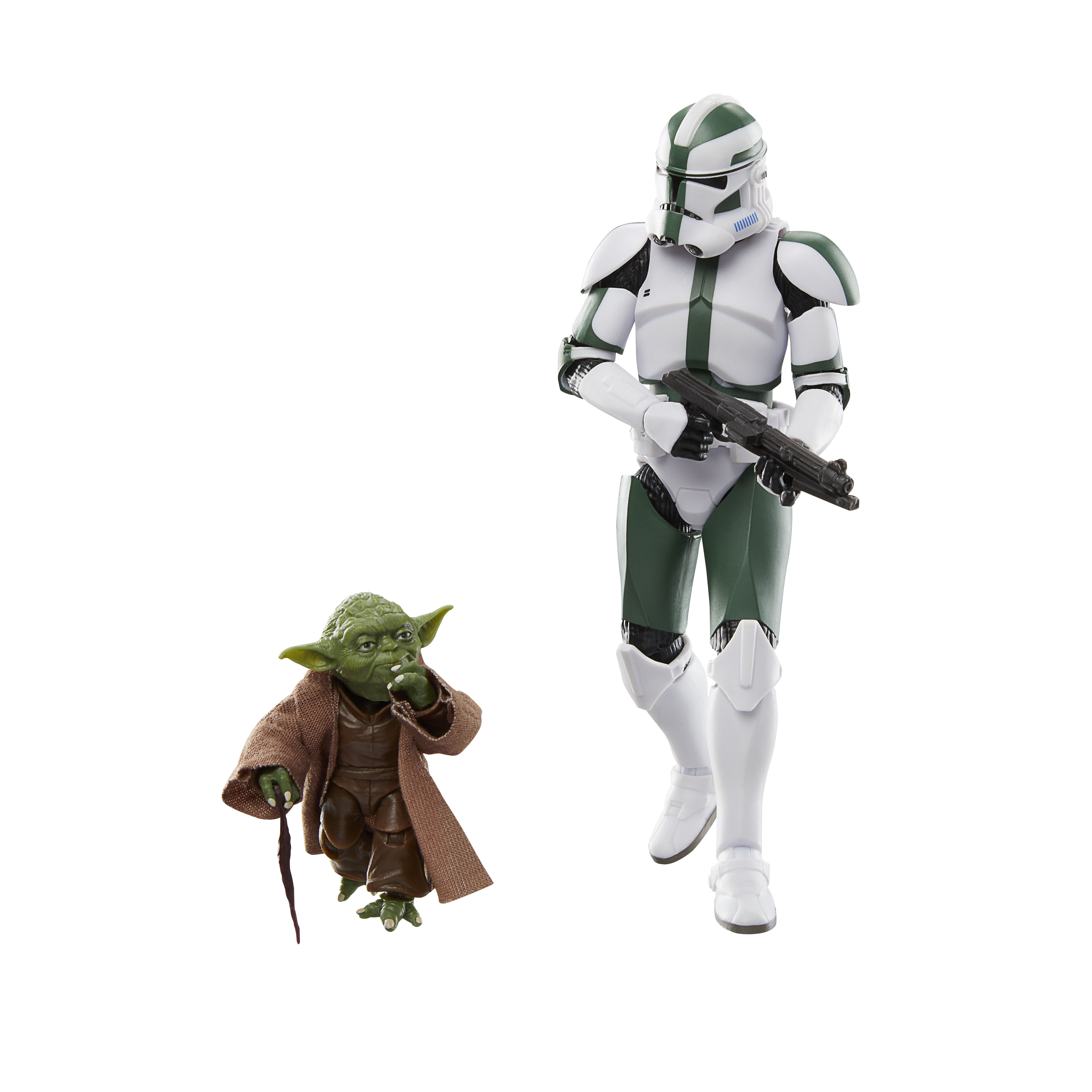 Star Wars The Black Series Clones of the Republic Yoda Clone Commander Gree Star Wars The Clone Wars Collectible 6 Inch Action Figure 2 Pack Hasbro Pulse