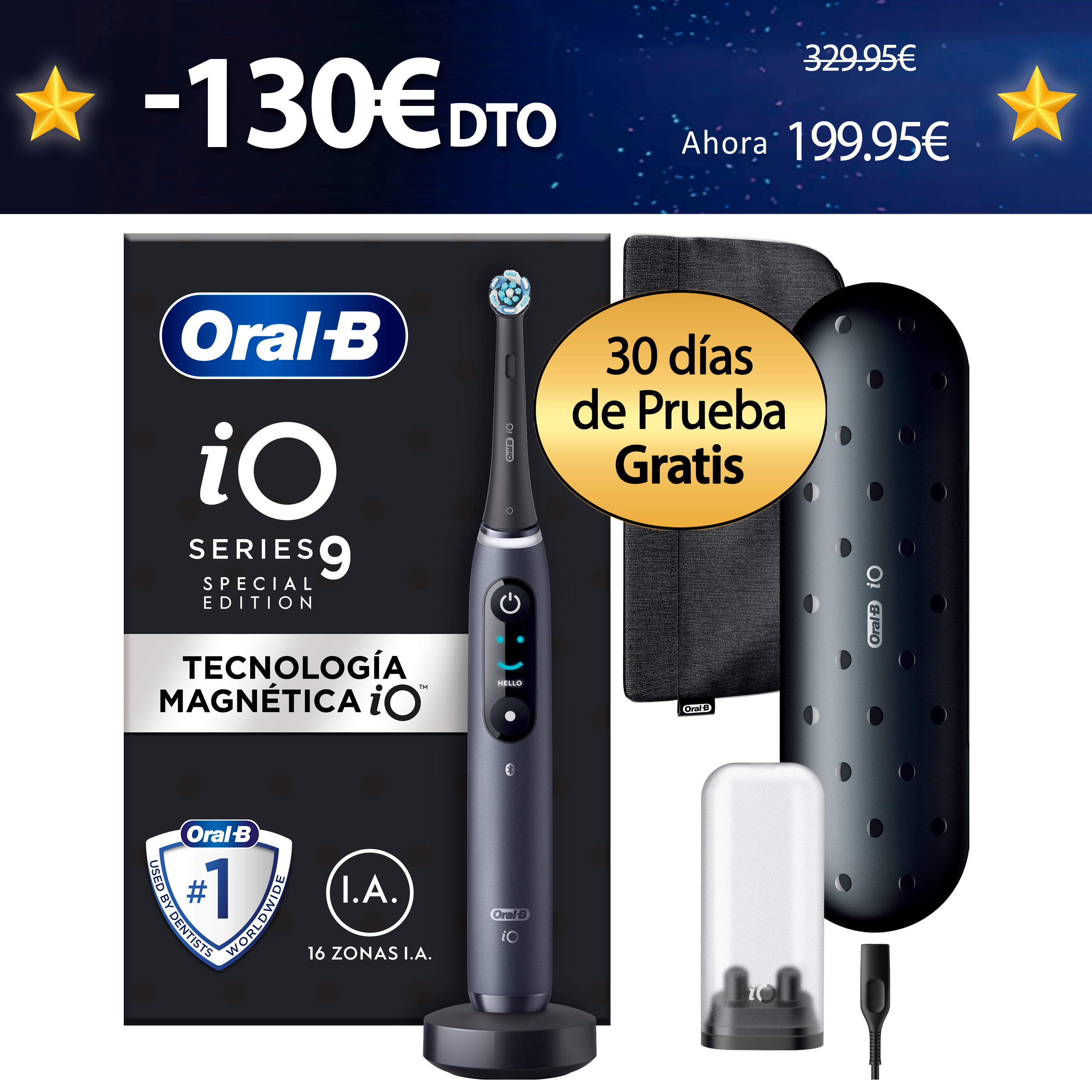 Oral-B iO 9 Cepillo Eléctrico Edición Especial con 1 Recambio