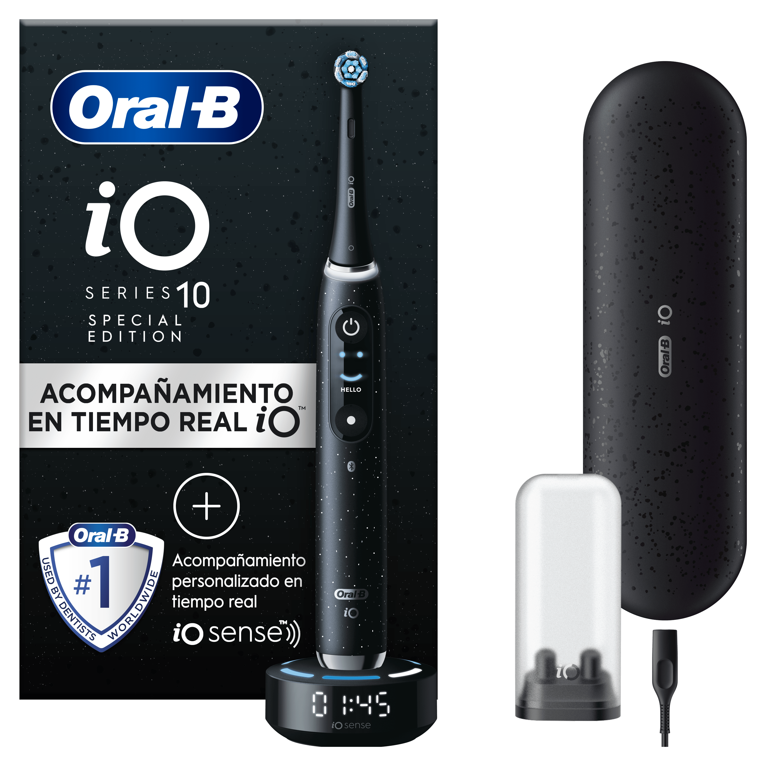 Oral-B iO 10 Cepillo Eléctrico Edición Limitada Negro Cósmico con 1 Recambio