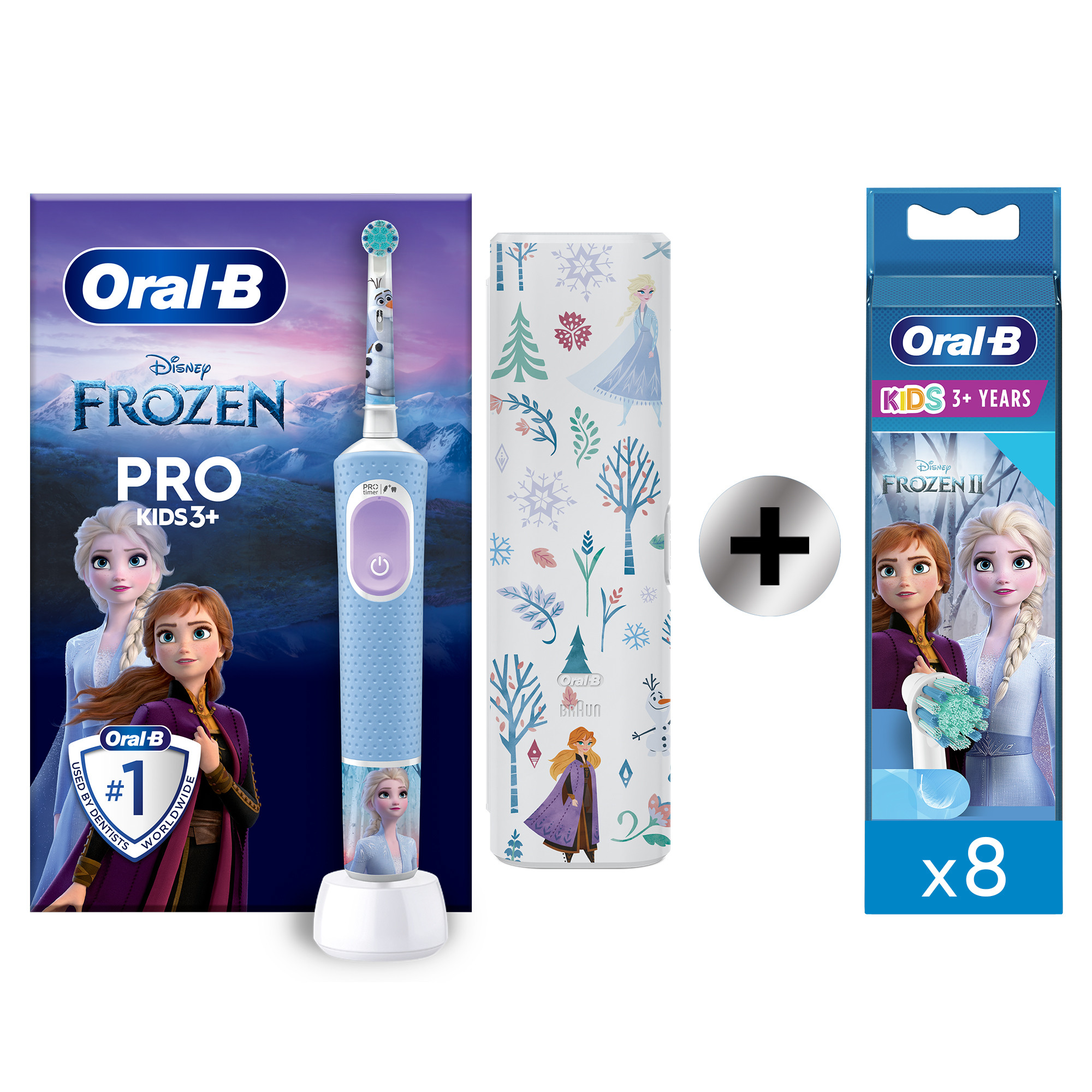 Oral-B Pro Kids Frozen Cepillo Eléctrico con Recambios