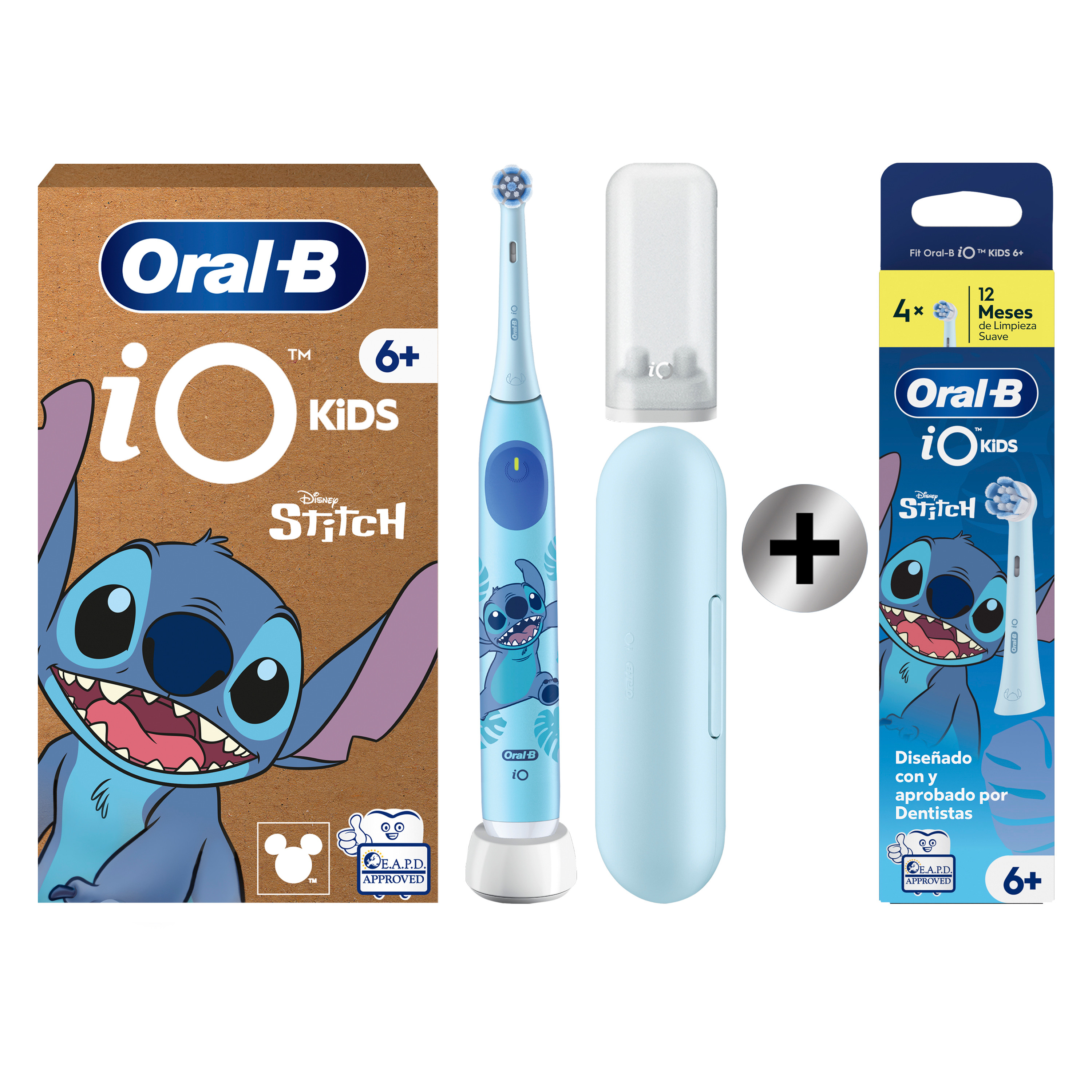 Oral-B iO Niños Pack Cepillo Eléctrico Stitch con 1+4 recambios