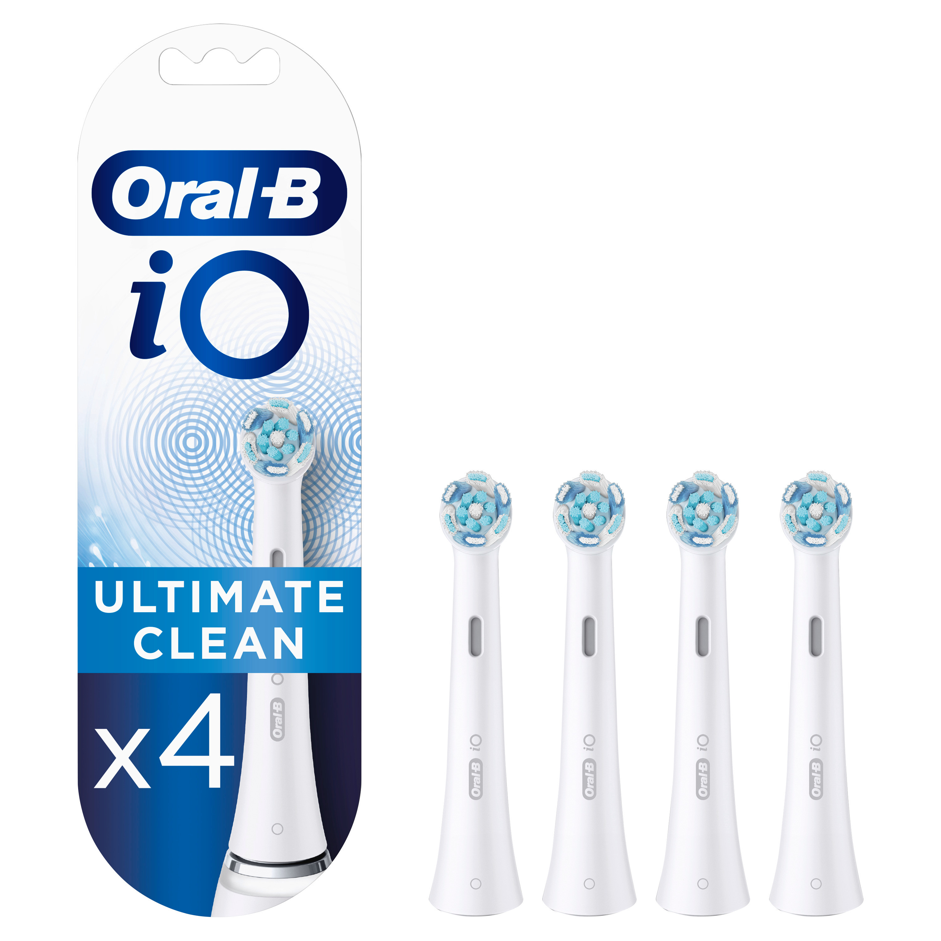 Oral-B iO Recambios Ultimate Clean en Blanco - Pack de 4