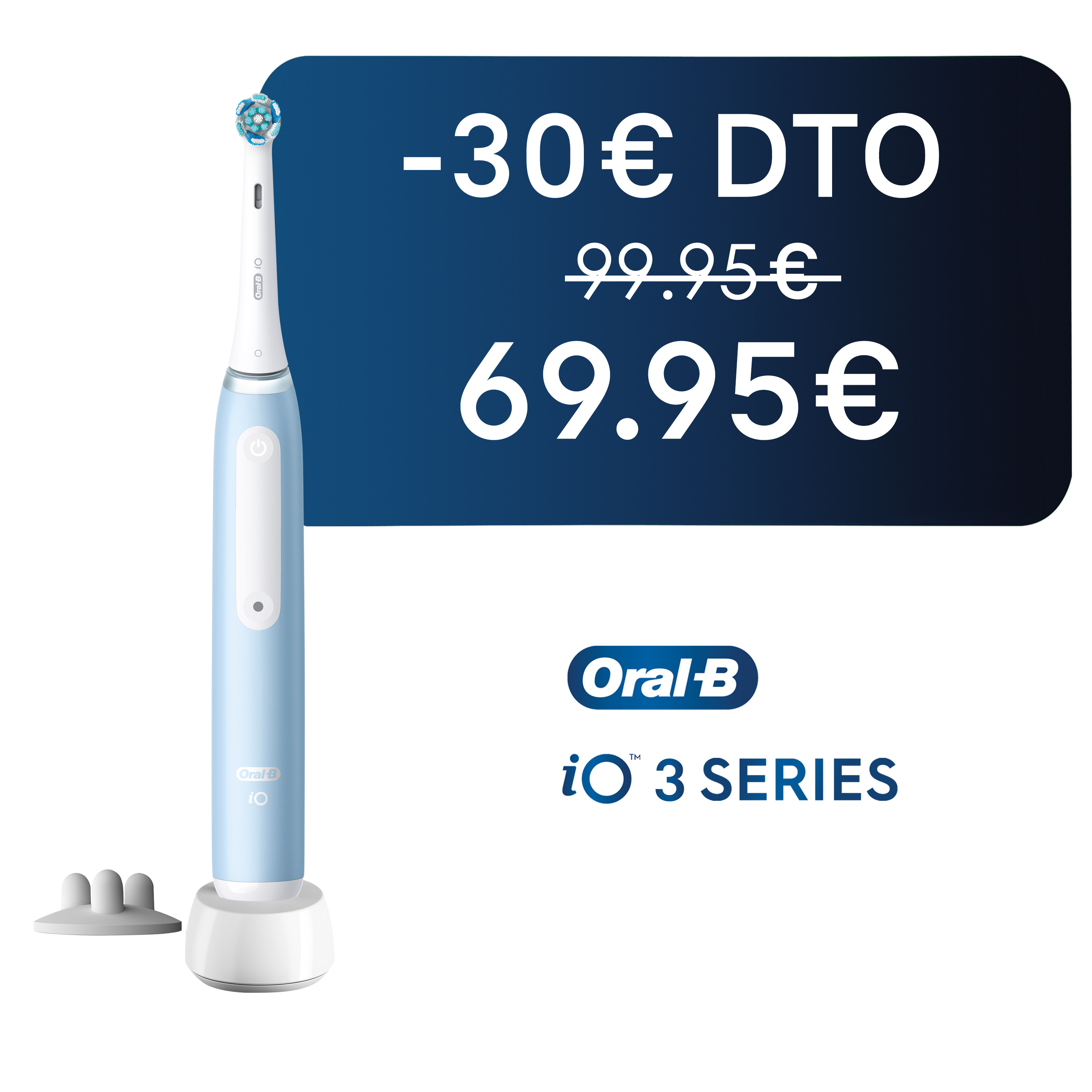 Oral-B iO 3 Cepillo Eléctrico Azul con 1 Cabezal