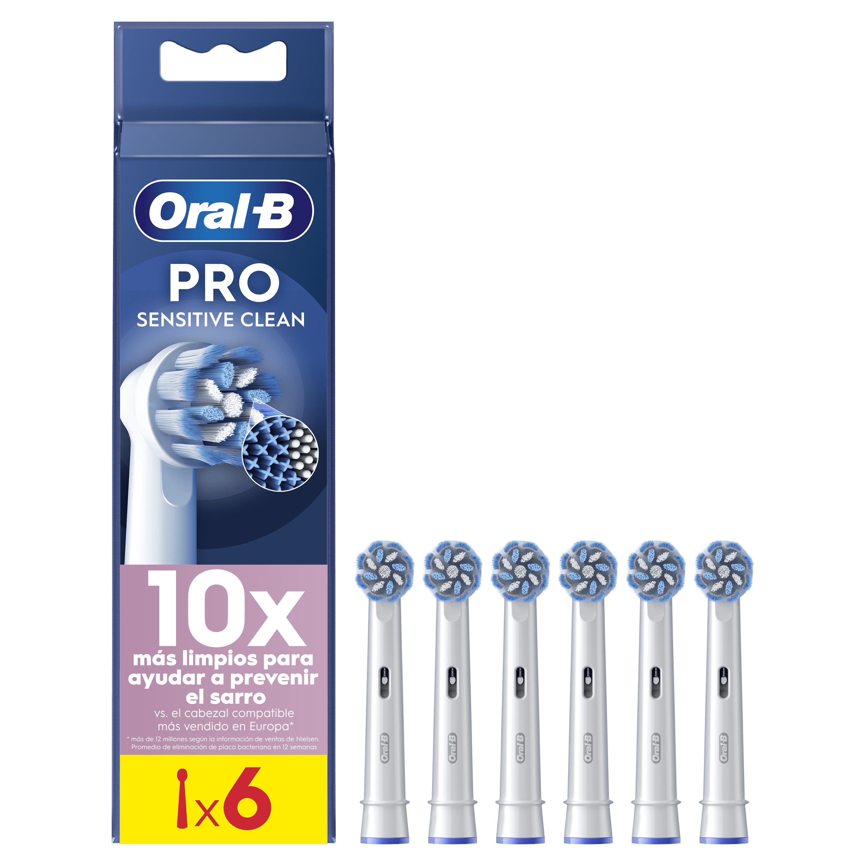 Oral-B Recambios Sensitive Clean - Pack de 6