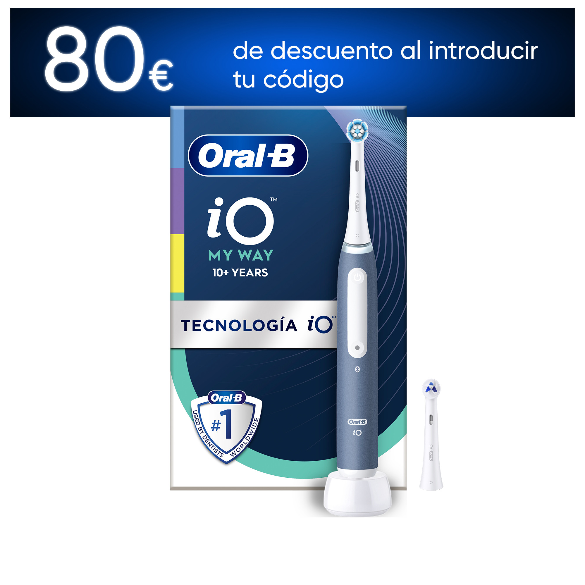 Oral-B iO 4 Kids Cepillo Eléctrico con 2 Recambios