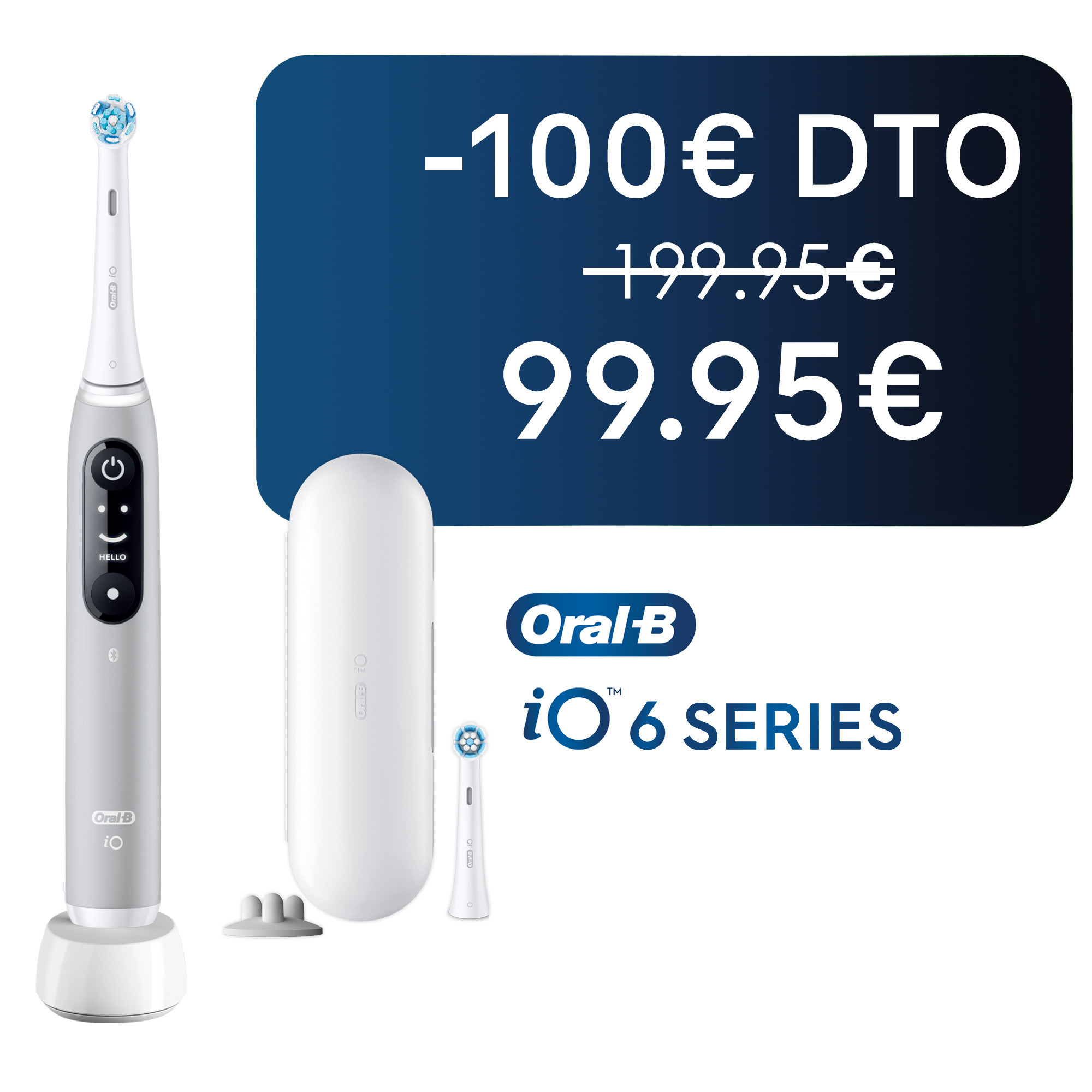 Oral-B iO 6 Cepillo Eléctrico con 2 Recambios