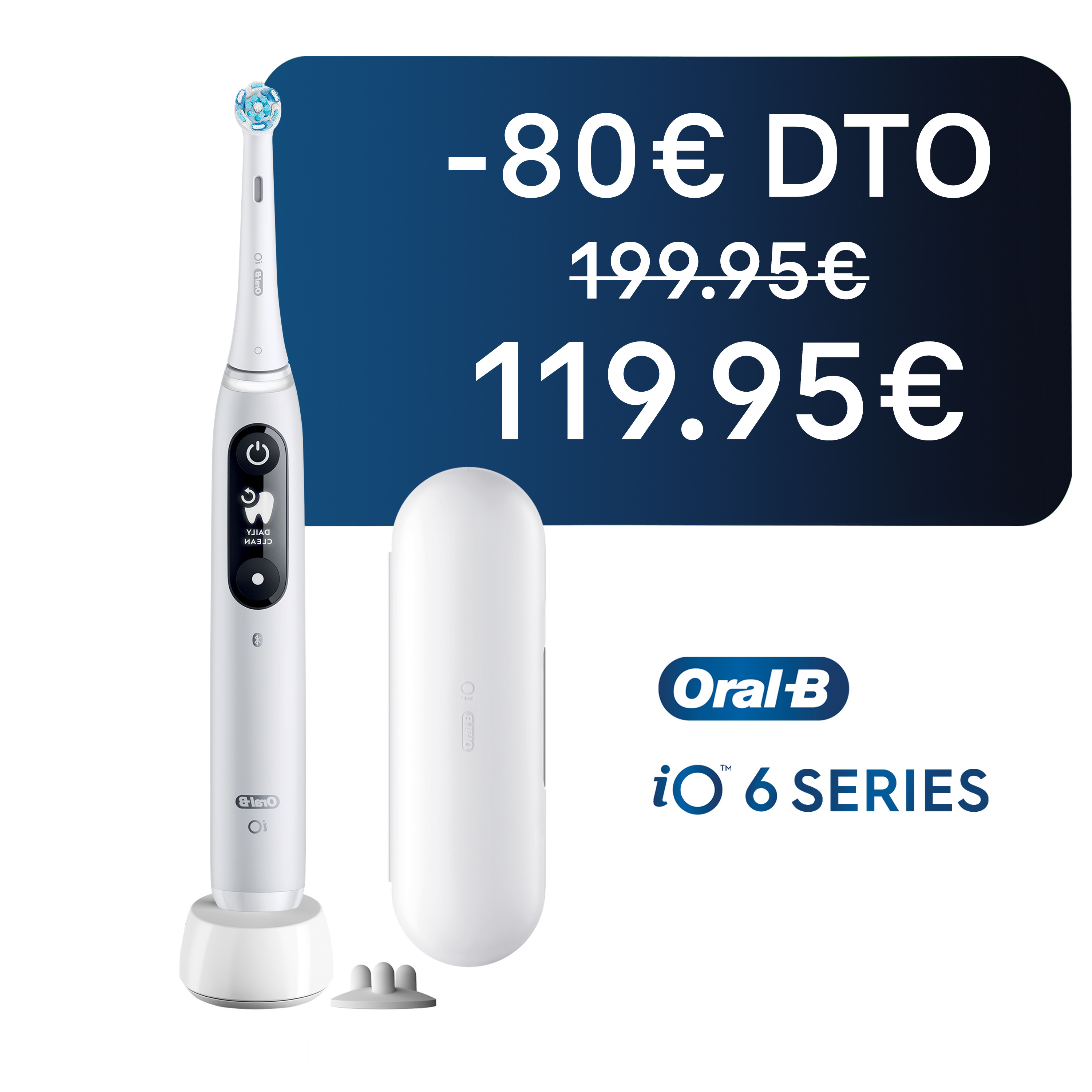 Oral-B iO 6 Cepillo Eléctrico Gris con 2 Cabezales