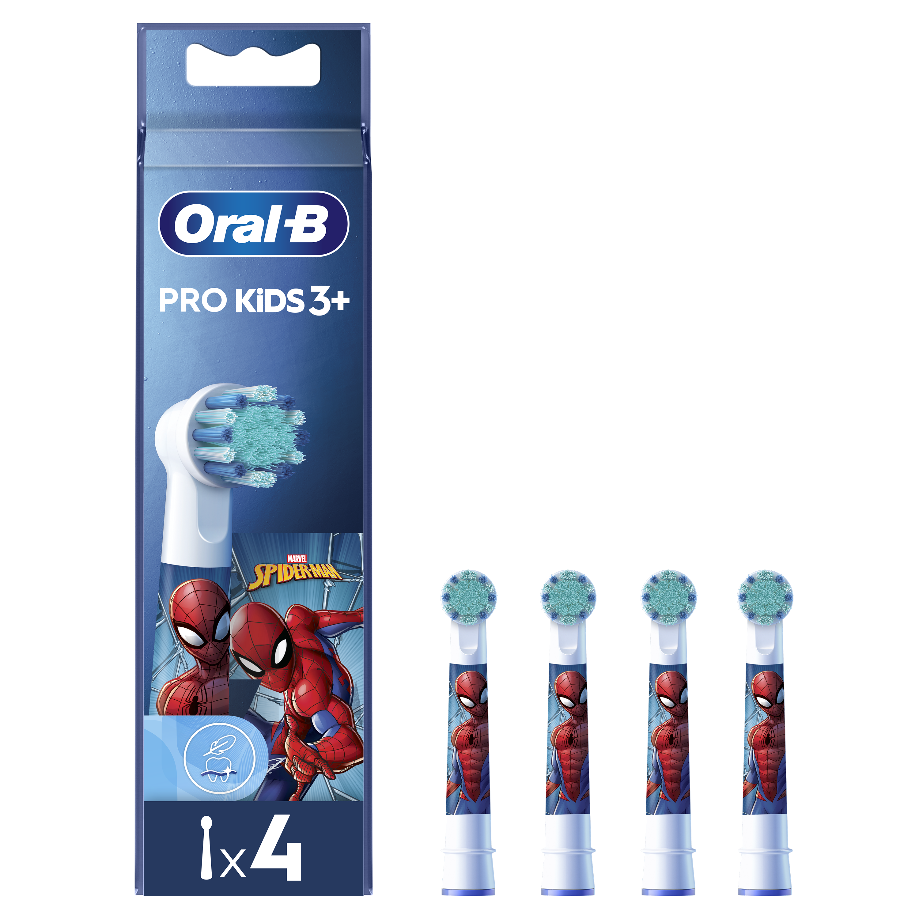 Oral-B Recambios para Niños Spiderman - Pack de 4