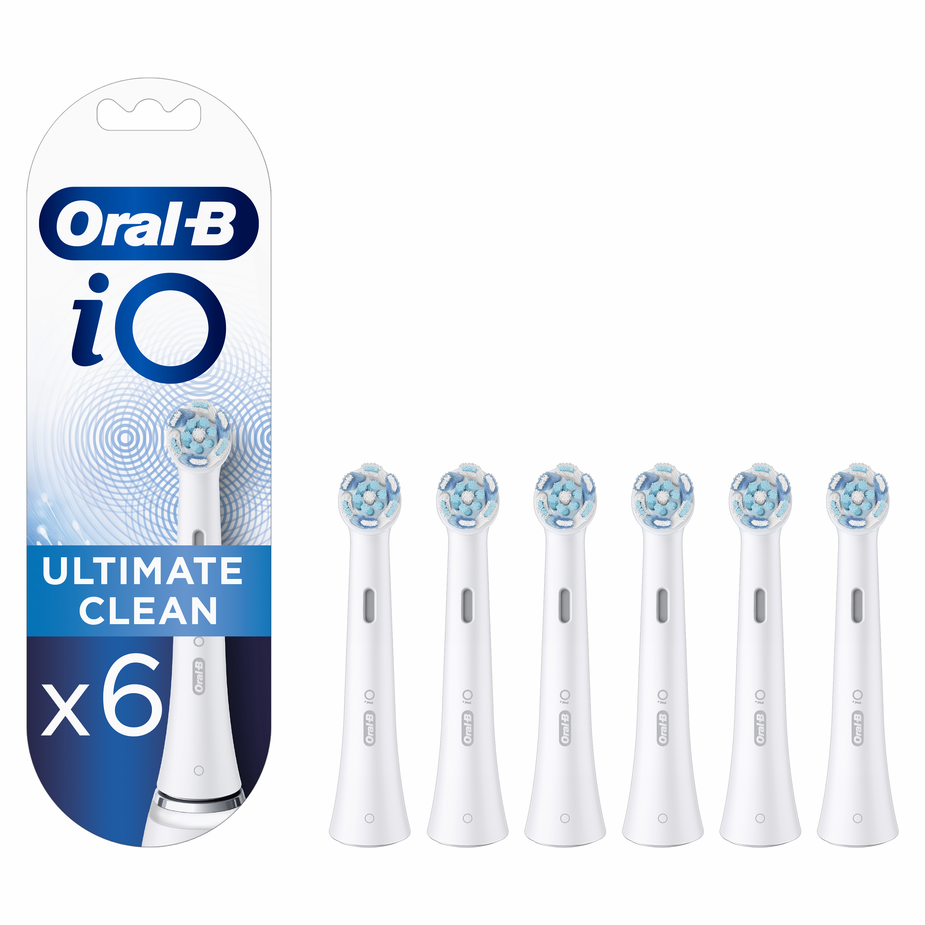 Oral-B iO Recambios Ultimate Clean en Blanco - Pack de 6