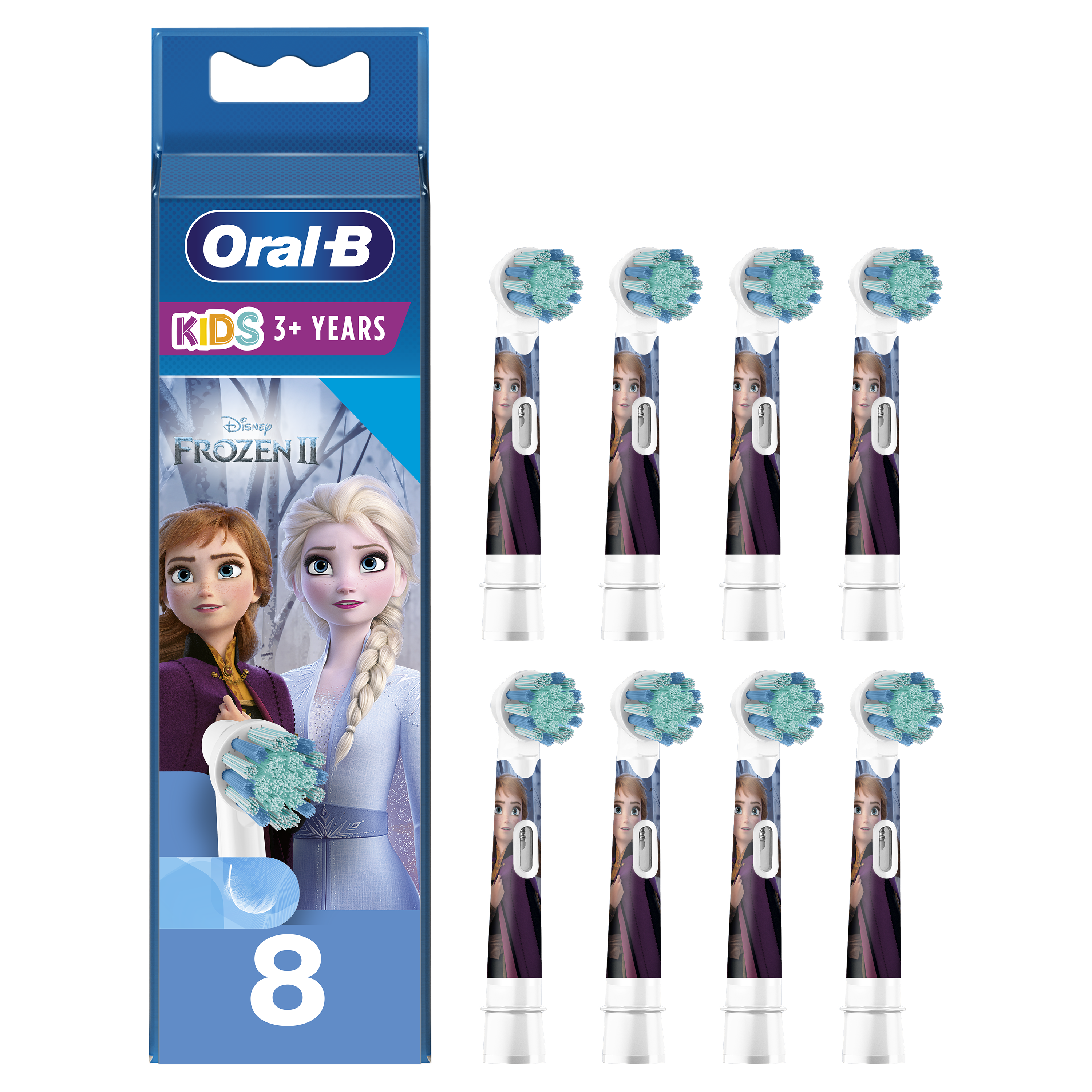 Oral-B Recambios para Niños Frozen - Pack de 8