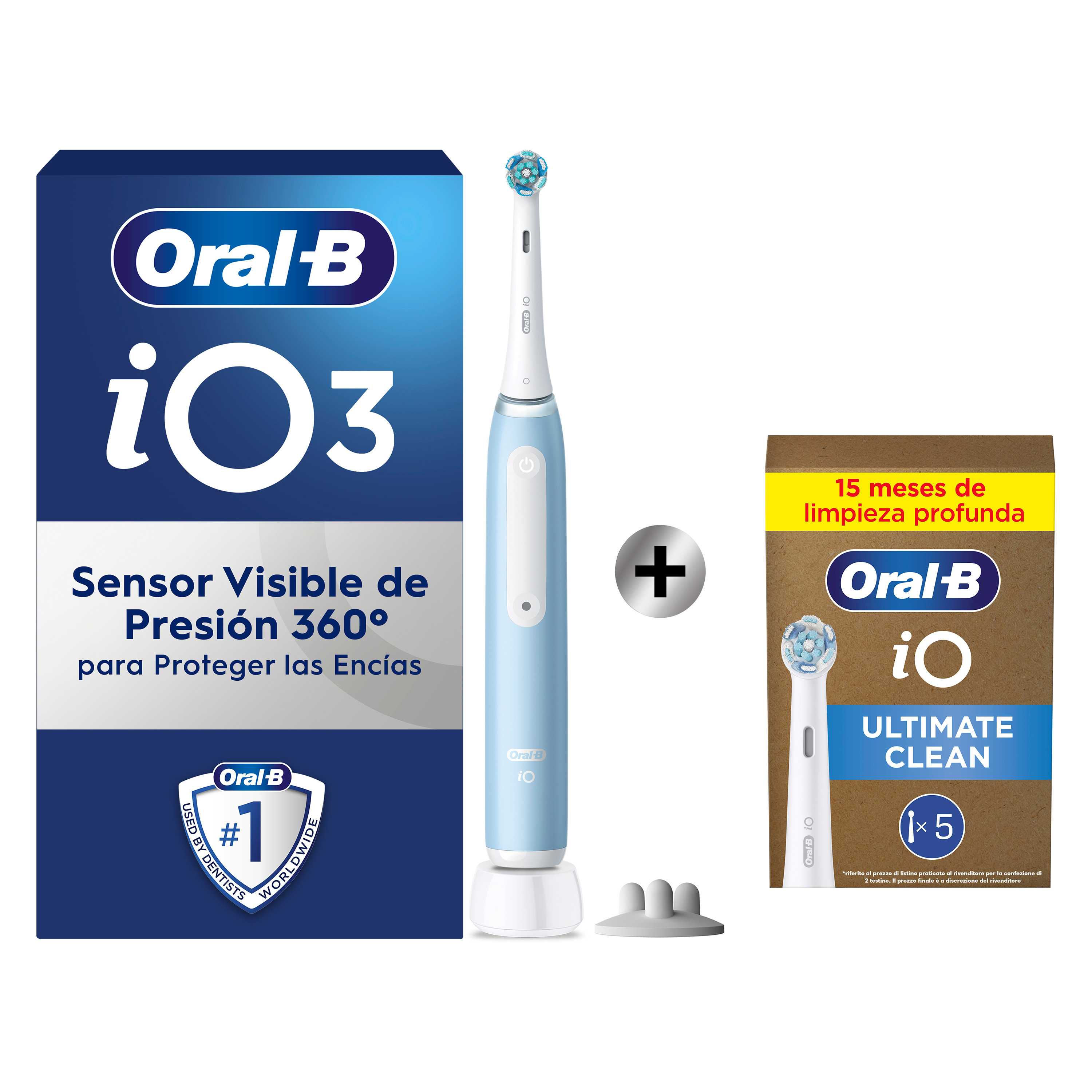Oral-B iO 3 Cepillo Eléctrico Azul con 1+5 cabezal