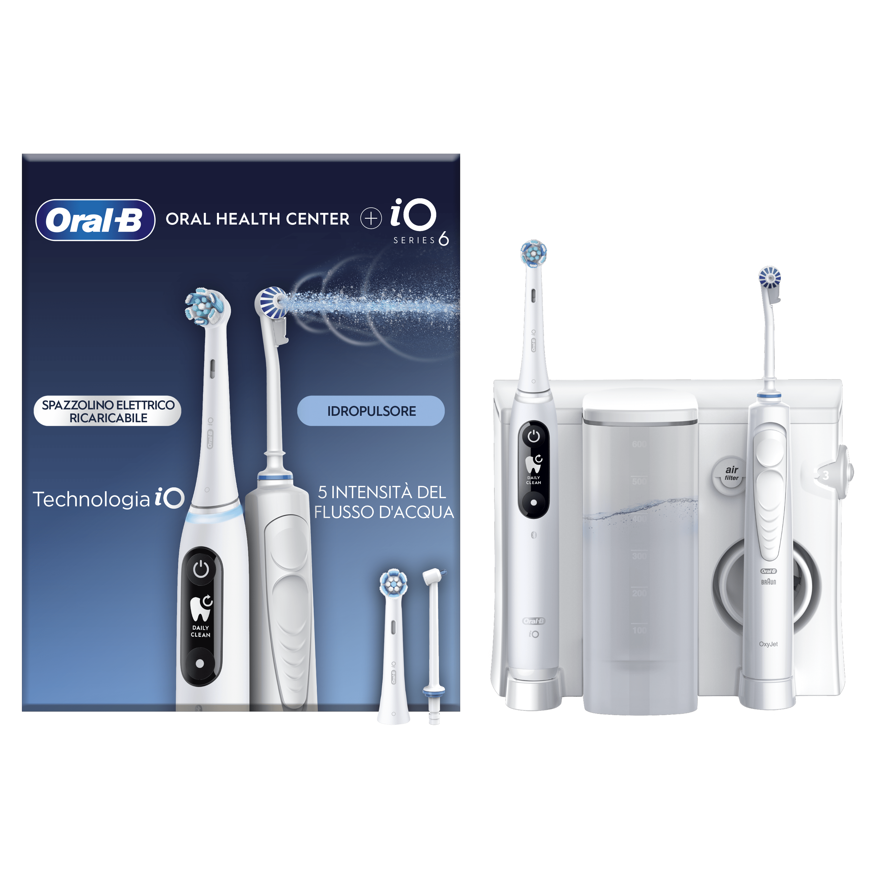 Oral-B Centro Dental con Irrigador y cepillo eléctrico Oral-B iO6