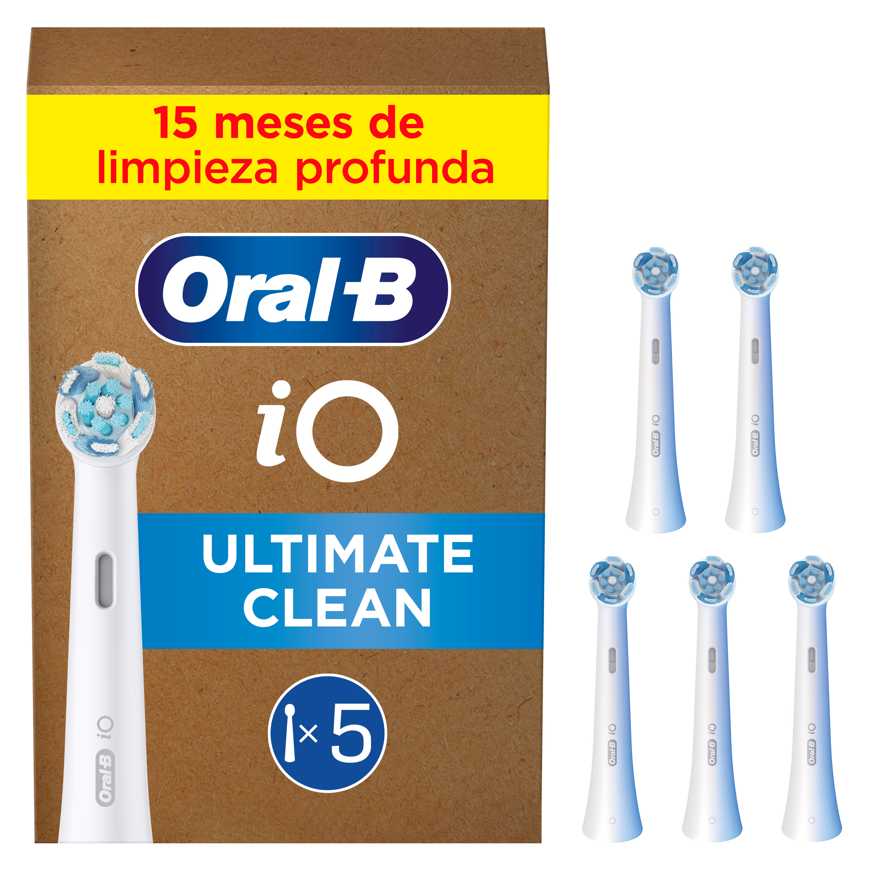 Oral-B iO Recambios Ultimate Clean - Pack de 5