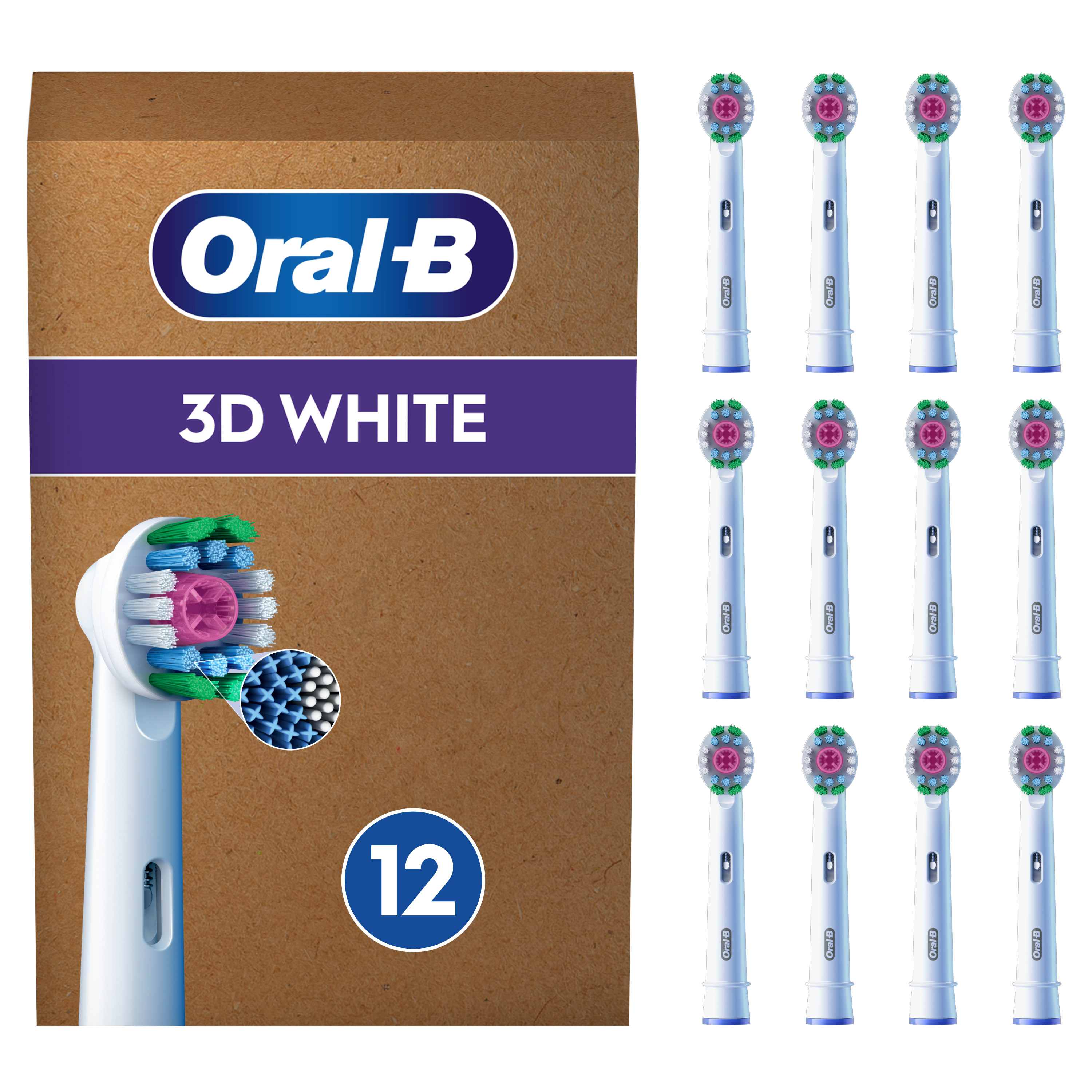 Oral-B Recambios 3DWhite - Pack de 12
