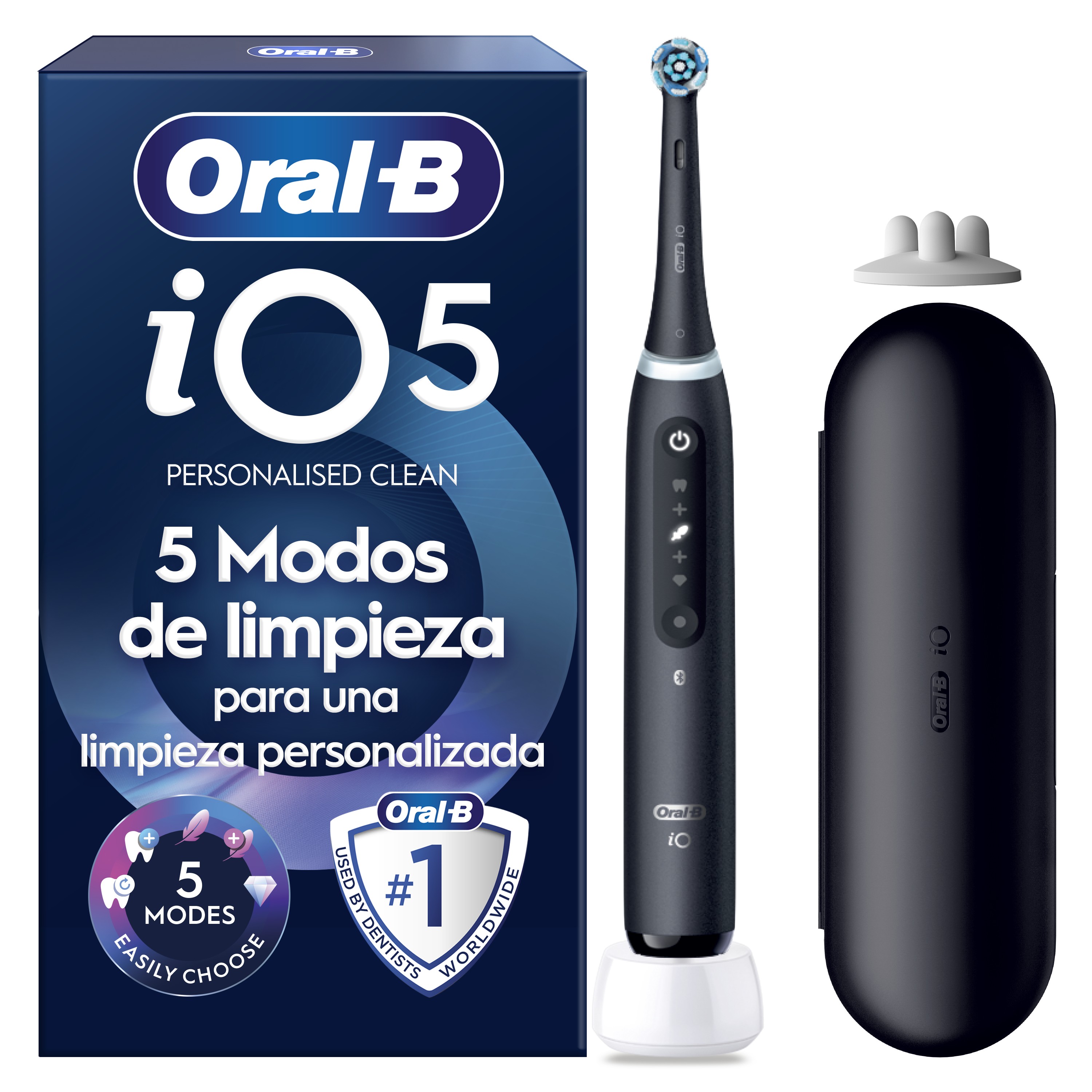 Oral-B iO 5 Cepillo Eléctrico Negro con 1 cabezal