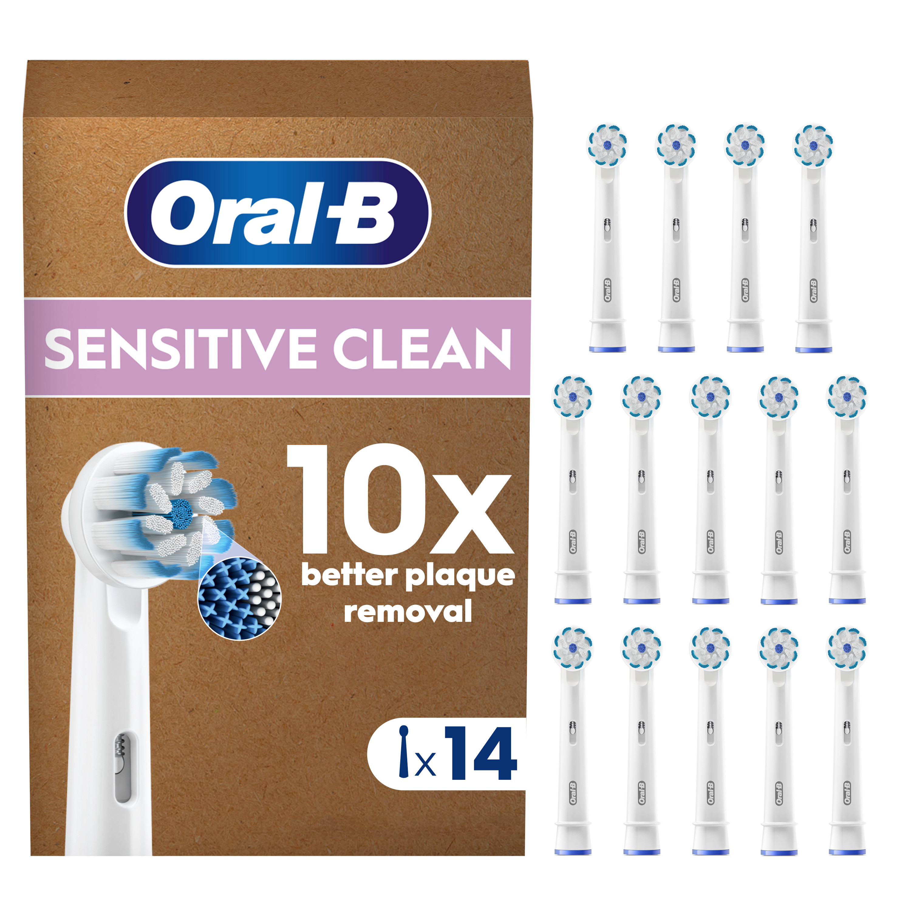 Oral-B Recambios Sensitive Clean - Pack de 14
