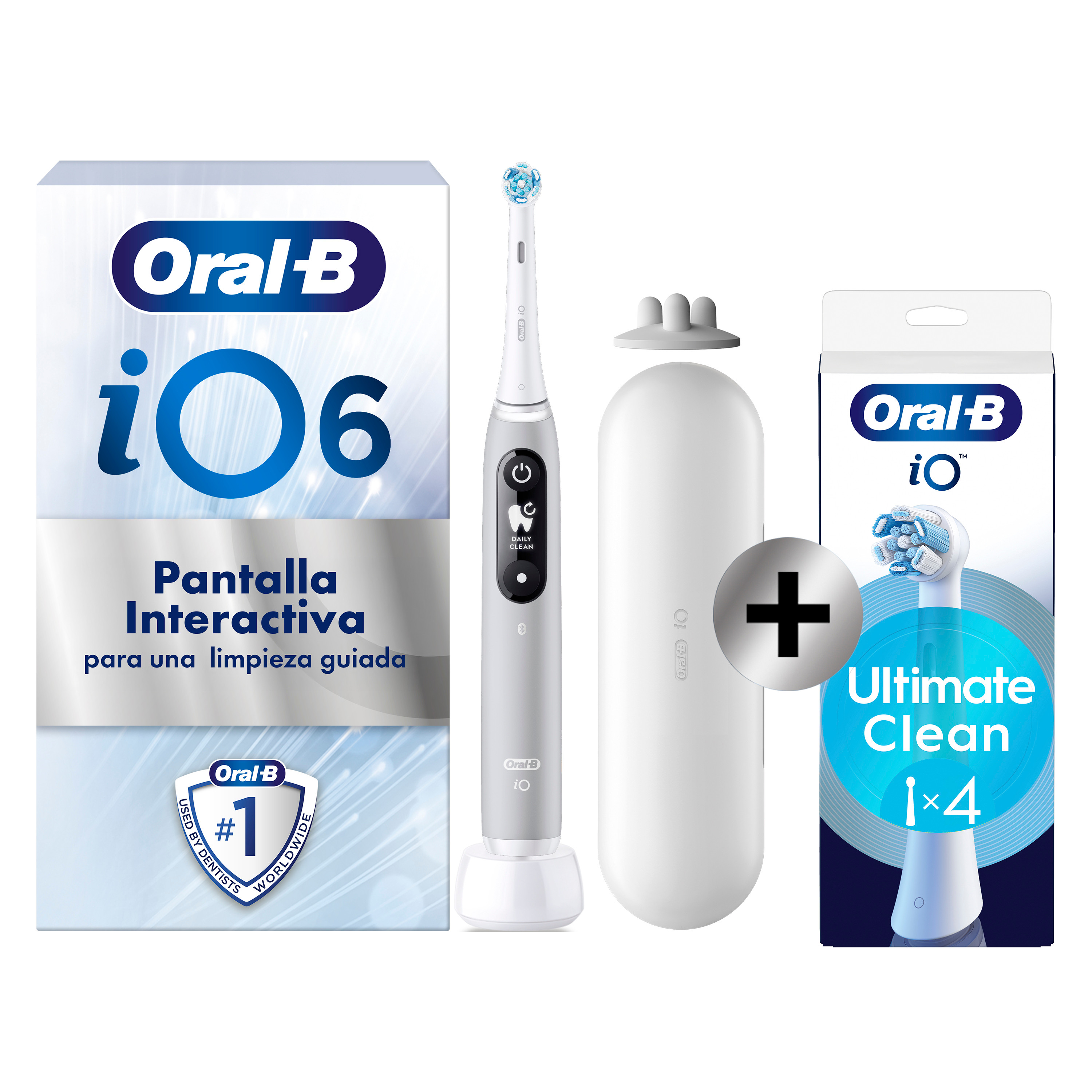 Oral-B iO 6 Cepillo Eléctrico Gris con 2+4 cabezales