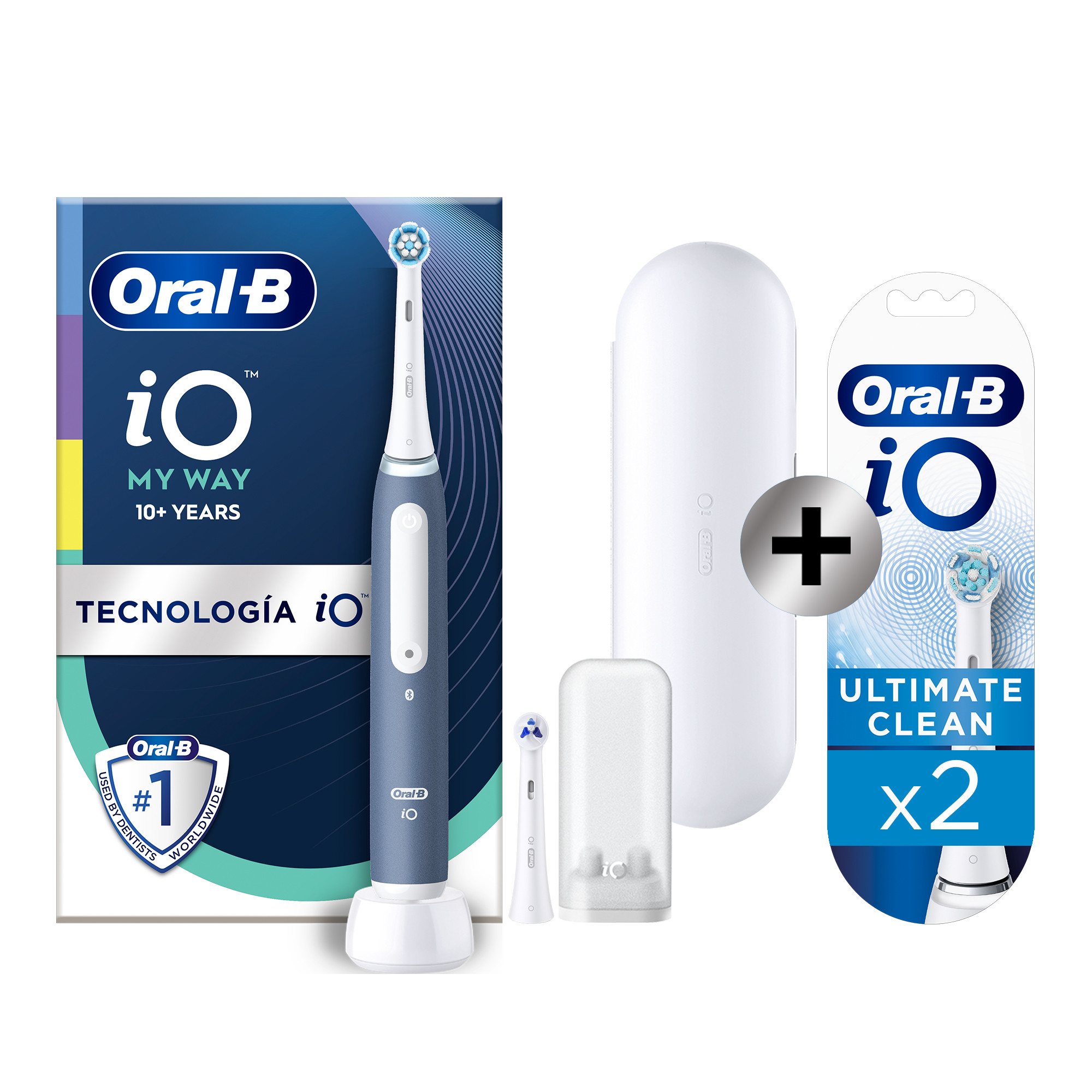 Oral-B iO4 My Way Cepillo Eléctrico con 2 + 2 Recambios