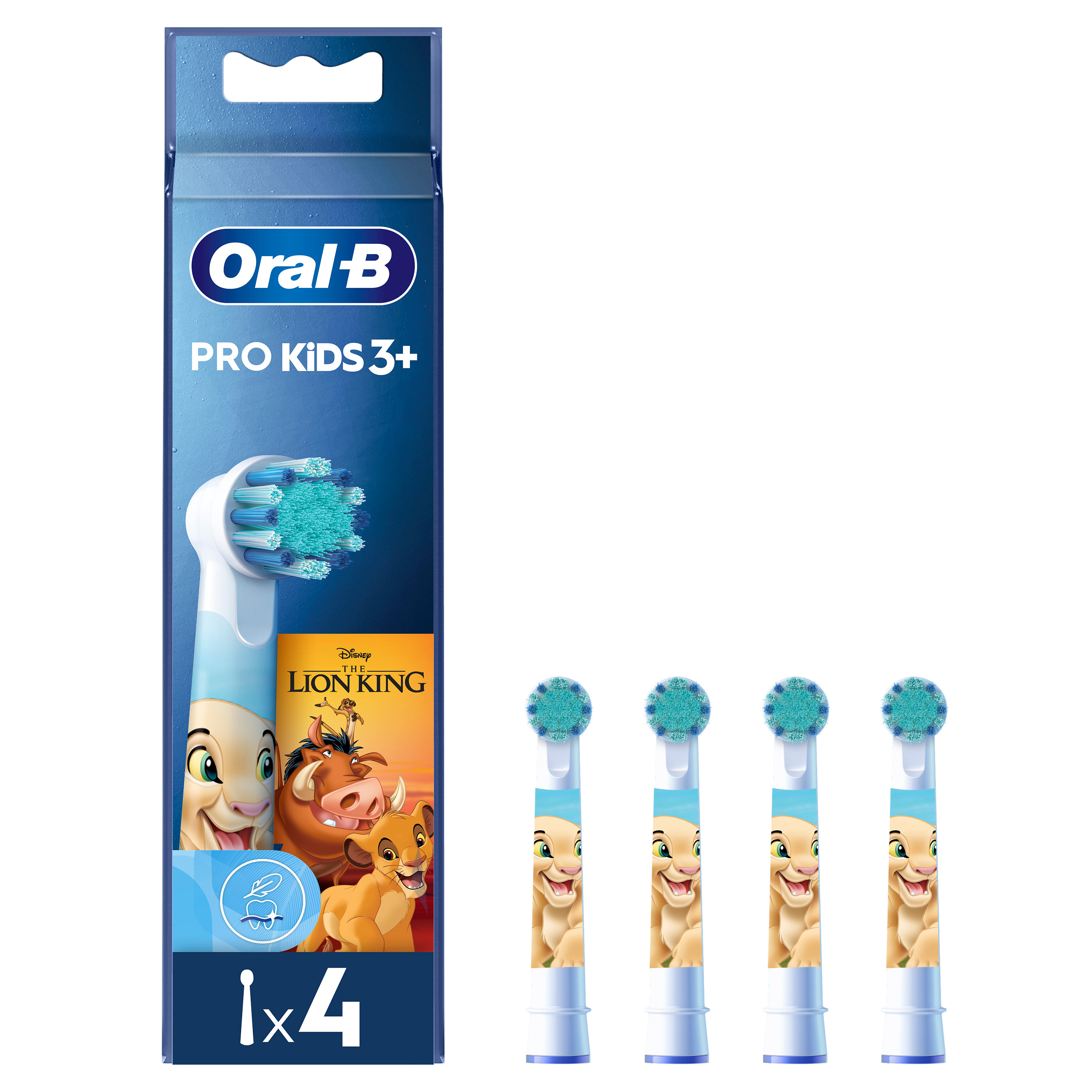 Oral-B Recambios para Niños Rey León - Pack de 4