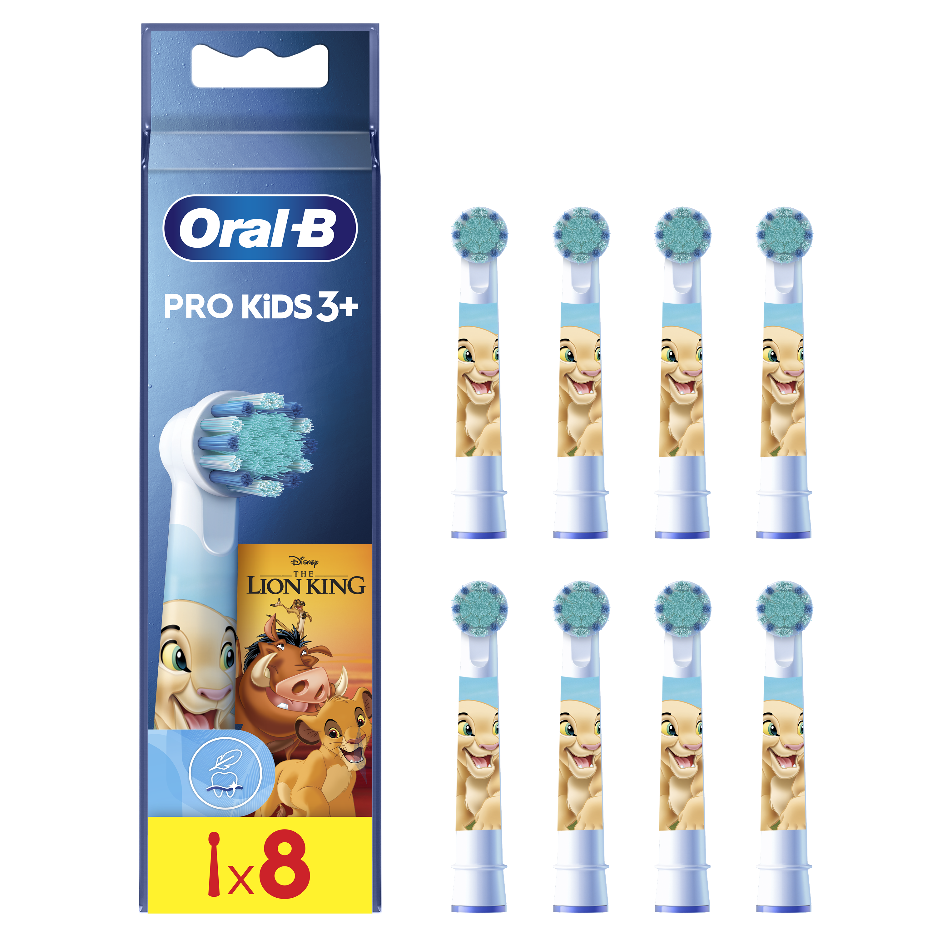 Oral-B Recambios para Niños Rey León - Pack de 8