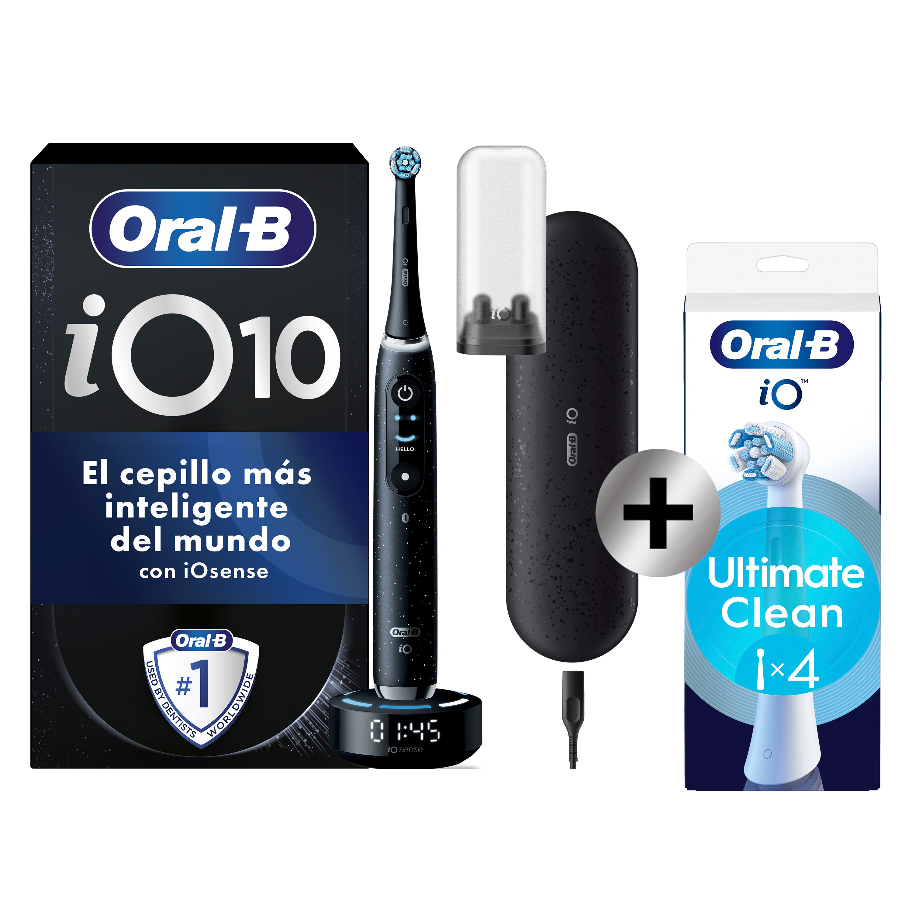 Oral-B iO 10 Cepillo Eléctrico Negro Edición Especial con 1+4 cabezal