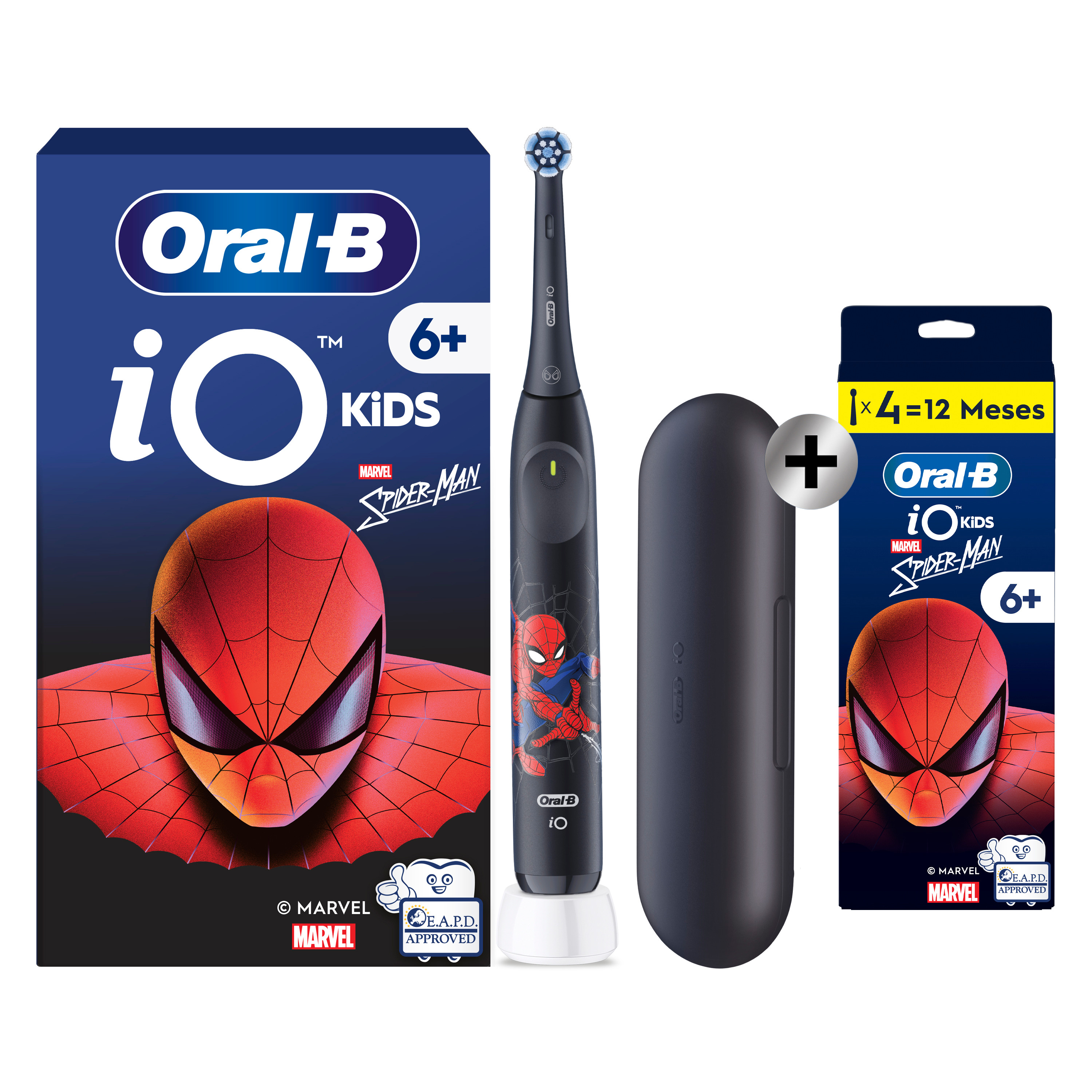 Oral-B iO Niños Cepillo Eléctrico Spiderman con 1+4 cabezales