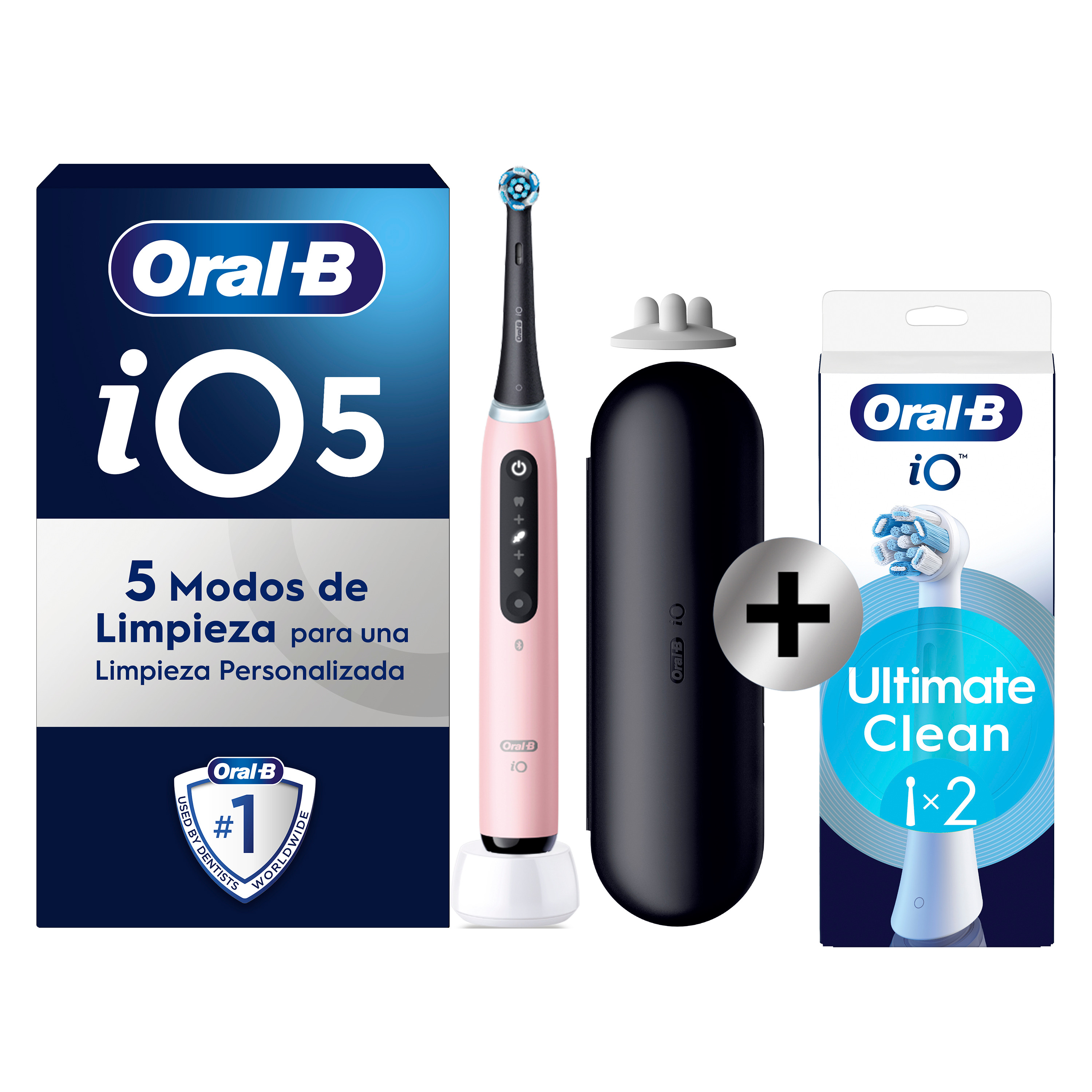 Oral-B iO Cepillo Eléctrico Rosa con 1&plus;2 cabezal