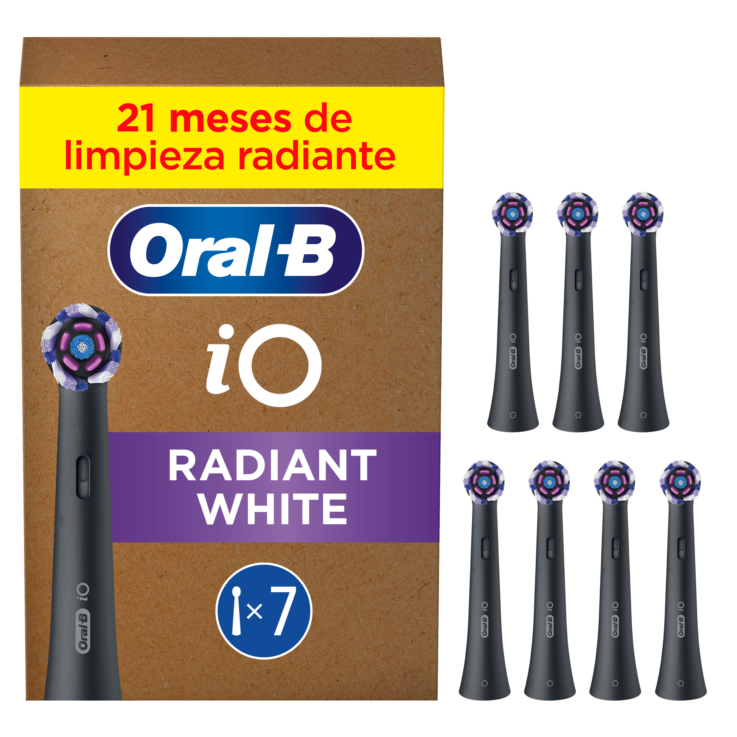 Oral-B iO Recambios Radiant White - Pack de 7
