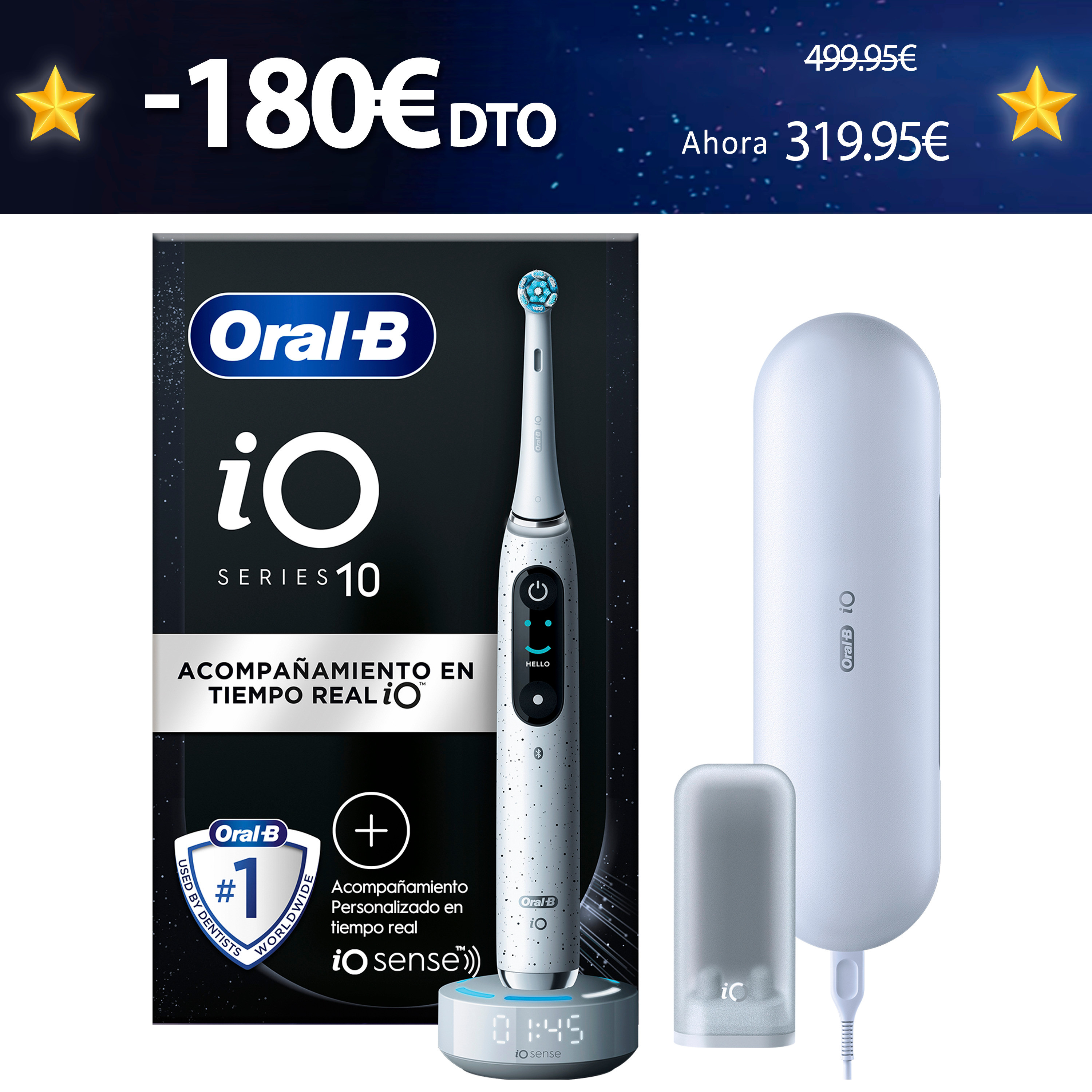 Oral-B iO 10 Cepillo Eléctrico blanco con 1 Recambio