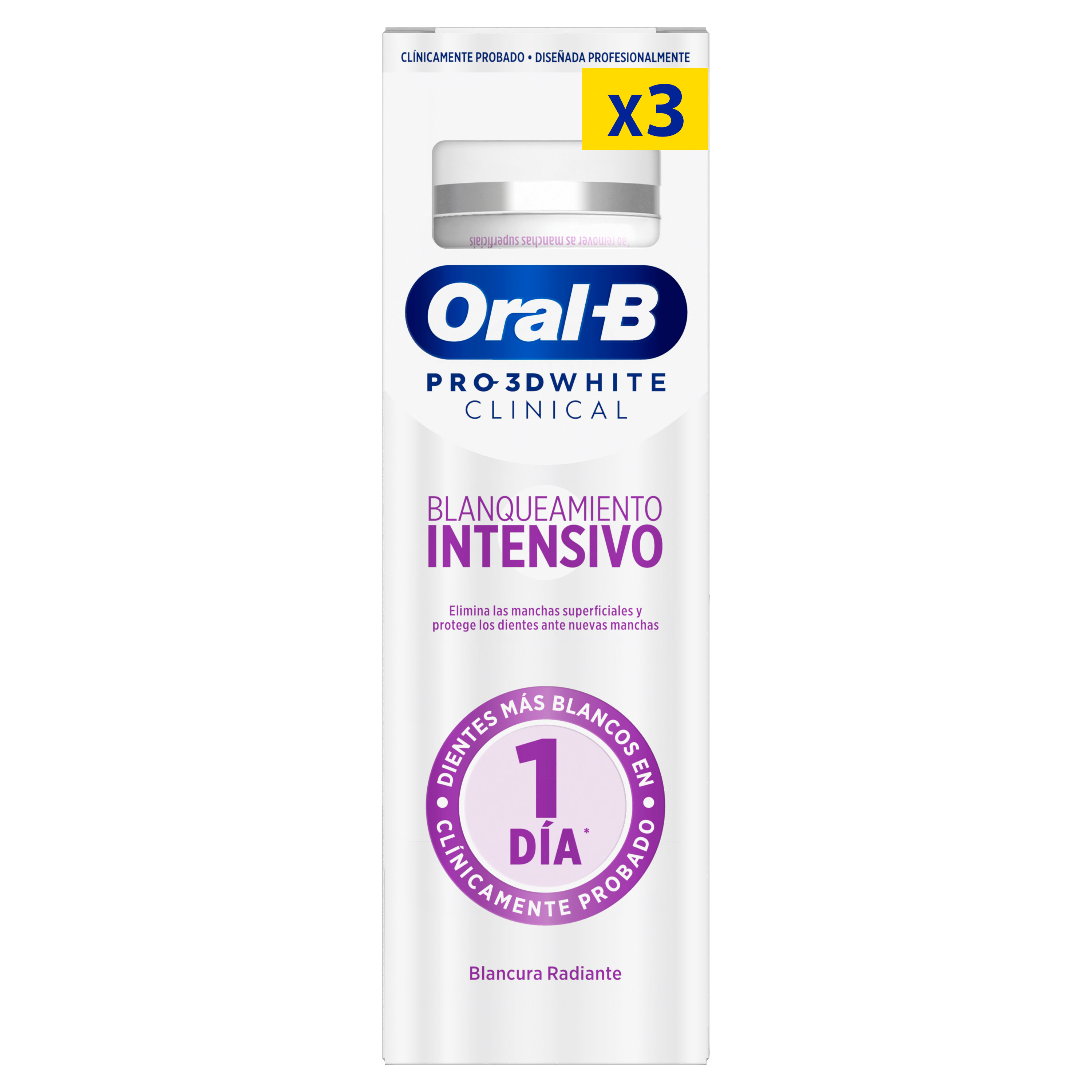 Oral-B Pasta 3DW Clinical - Pack de 3